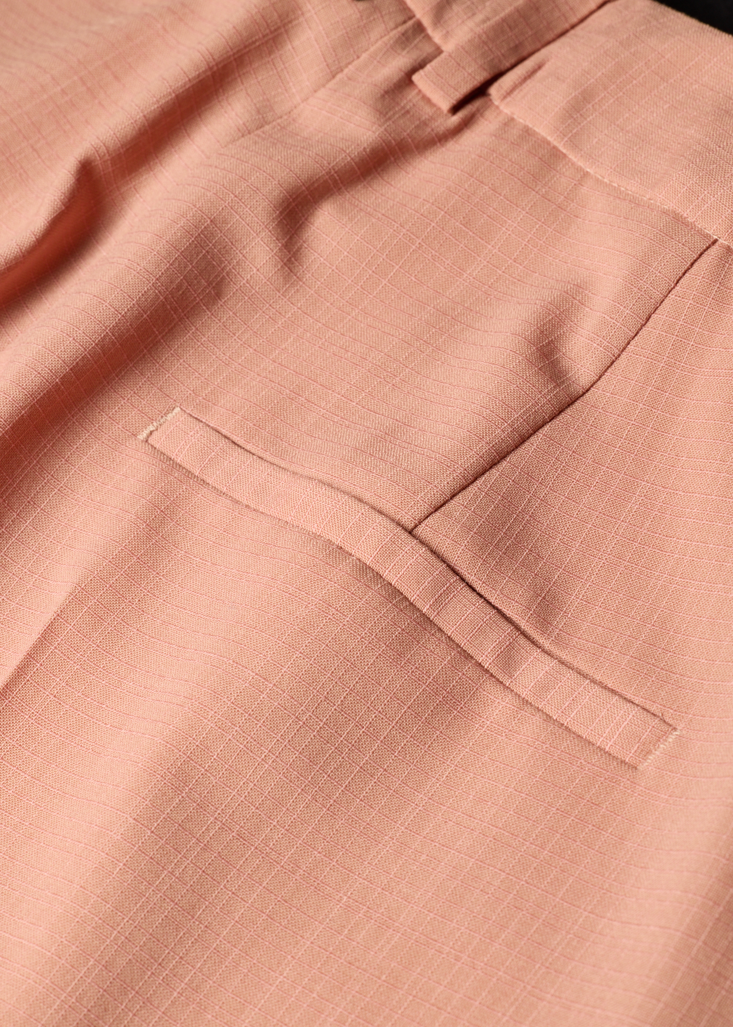 Women's Pink Slim-Fit Wool-Blend Trousers