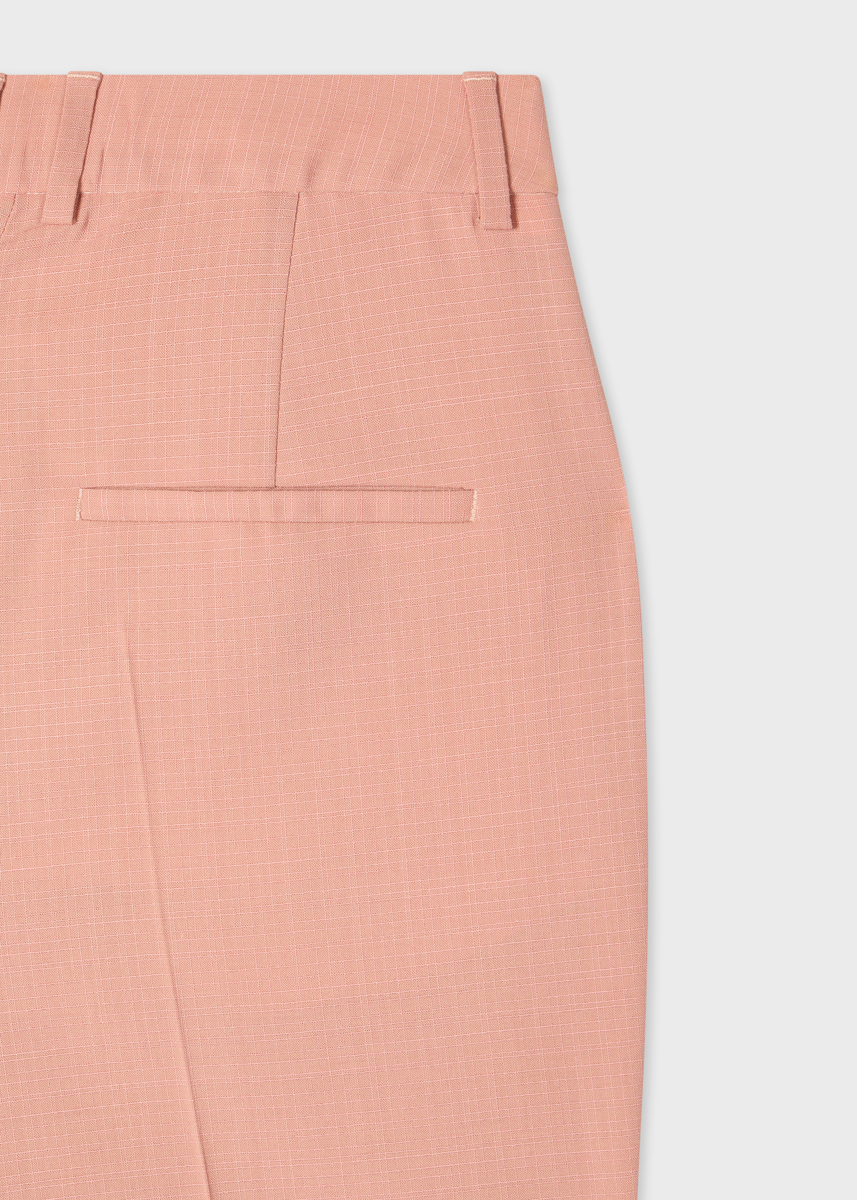 Women's Pink Slim-Fit Wool-Blend Trousers