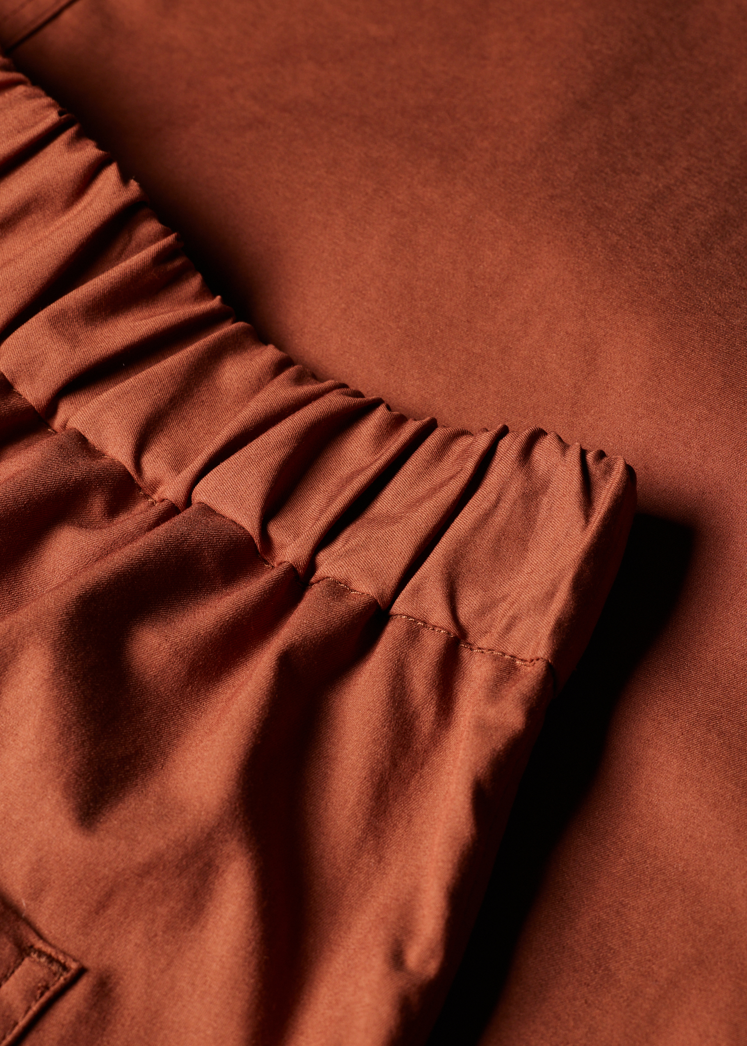 Women's Rust Red Balloon Trousers