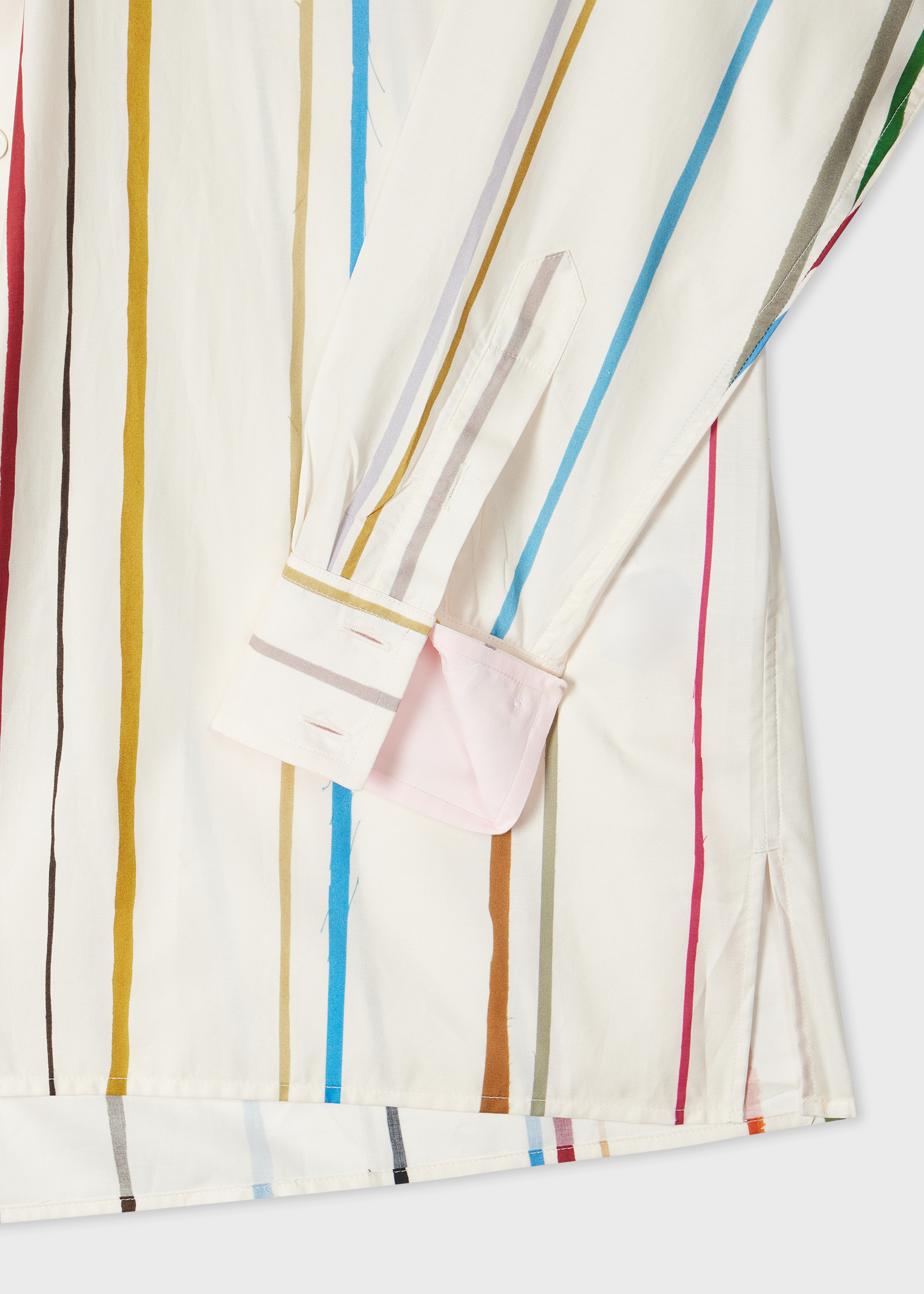 Women's Cream 'Painted Stripe' Shirt