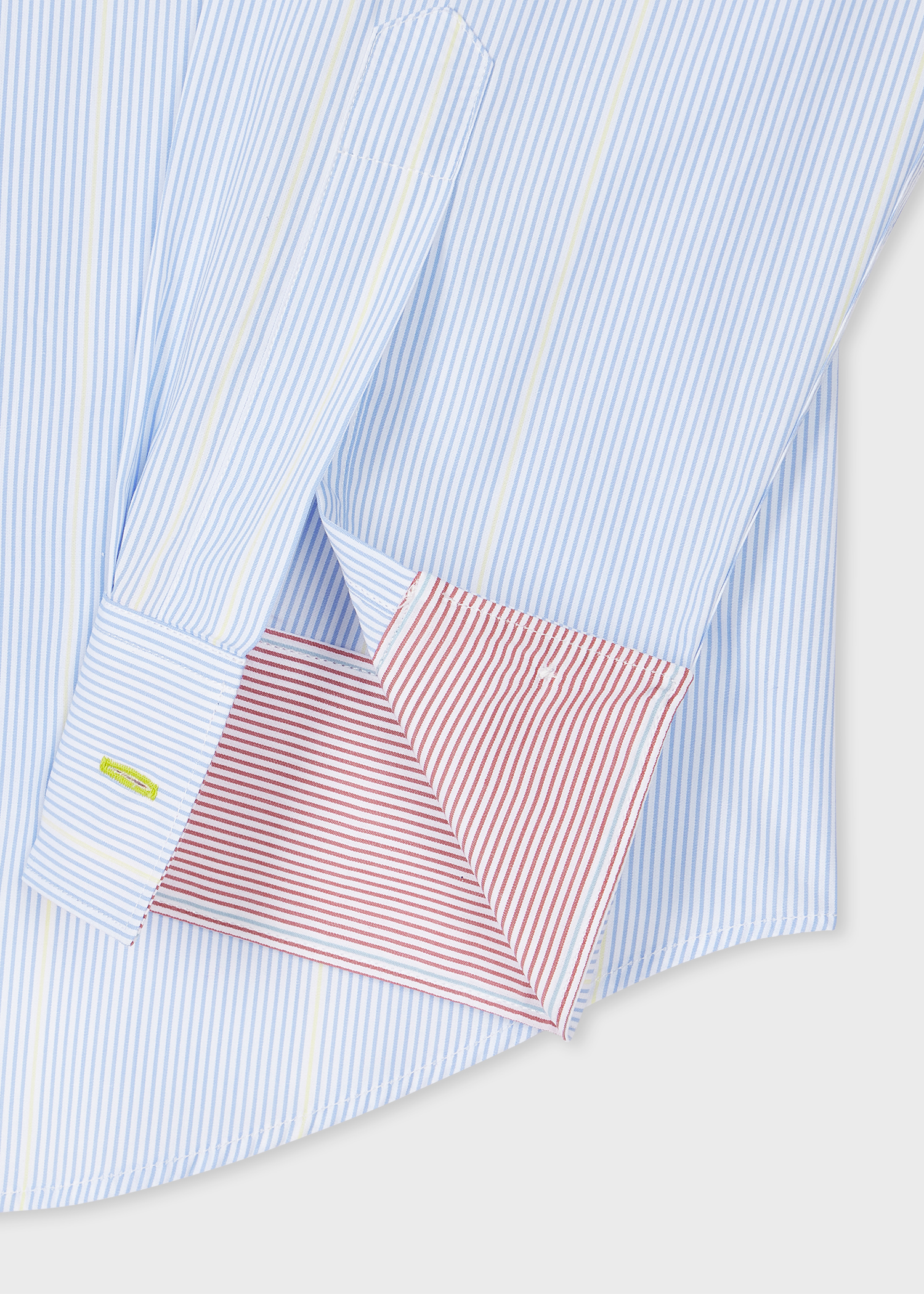 Sky Blue Stripe Cotton Shirt