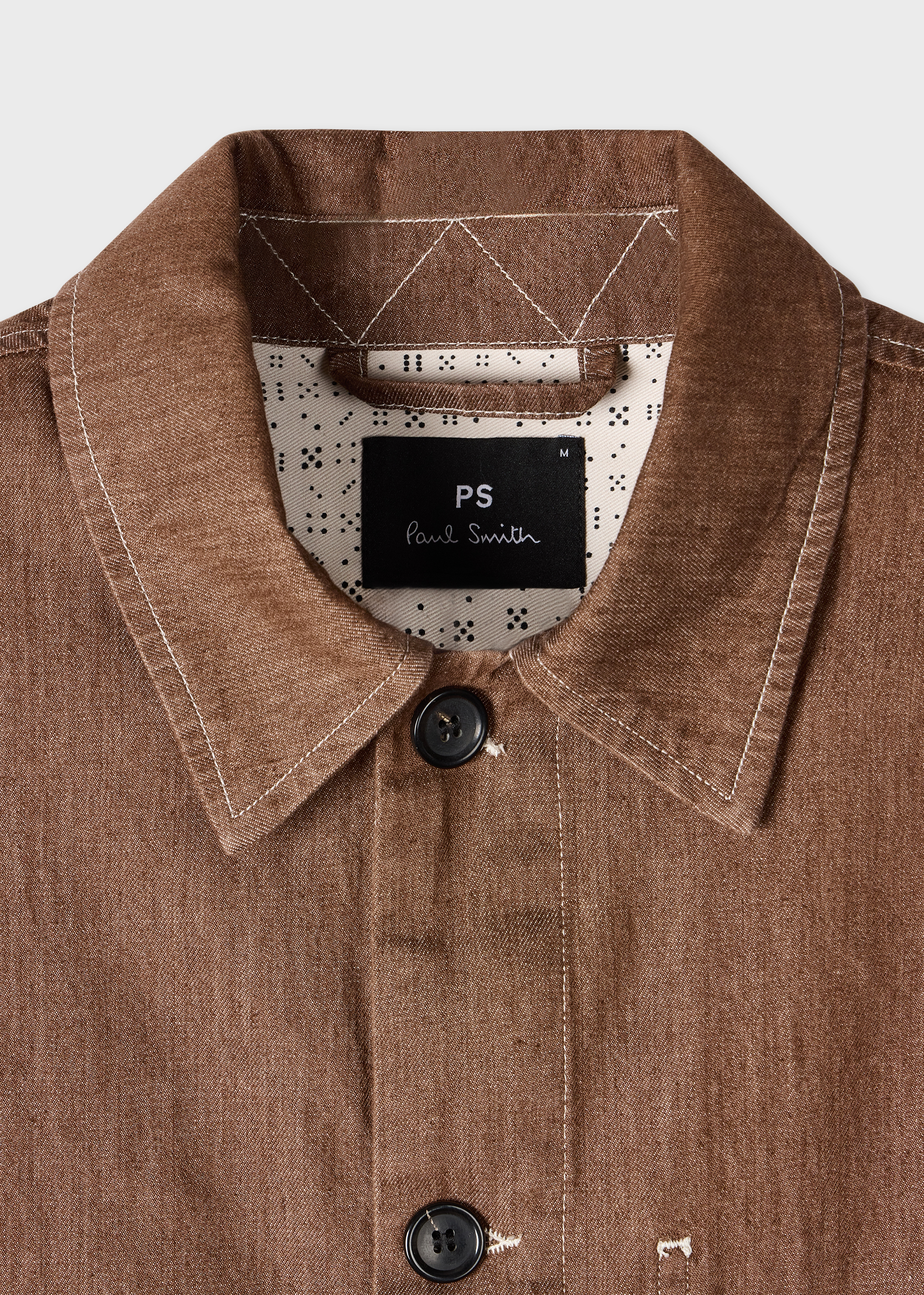 Brown Rinse Denim Work Jacket