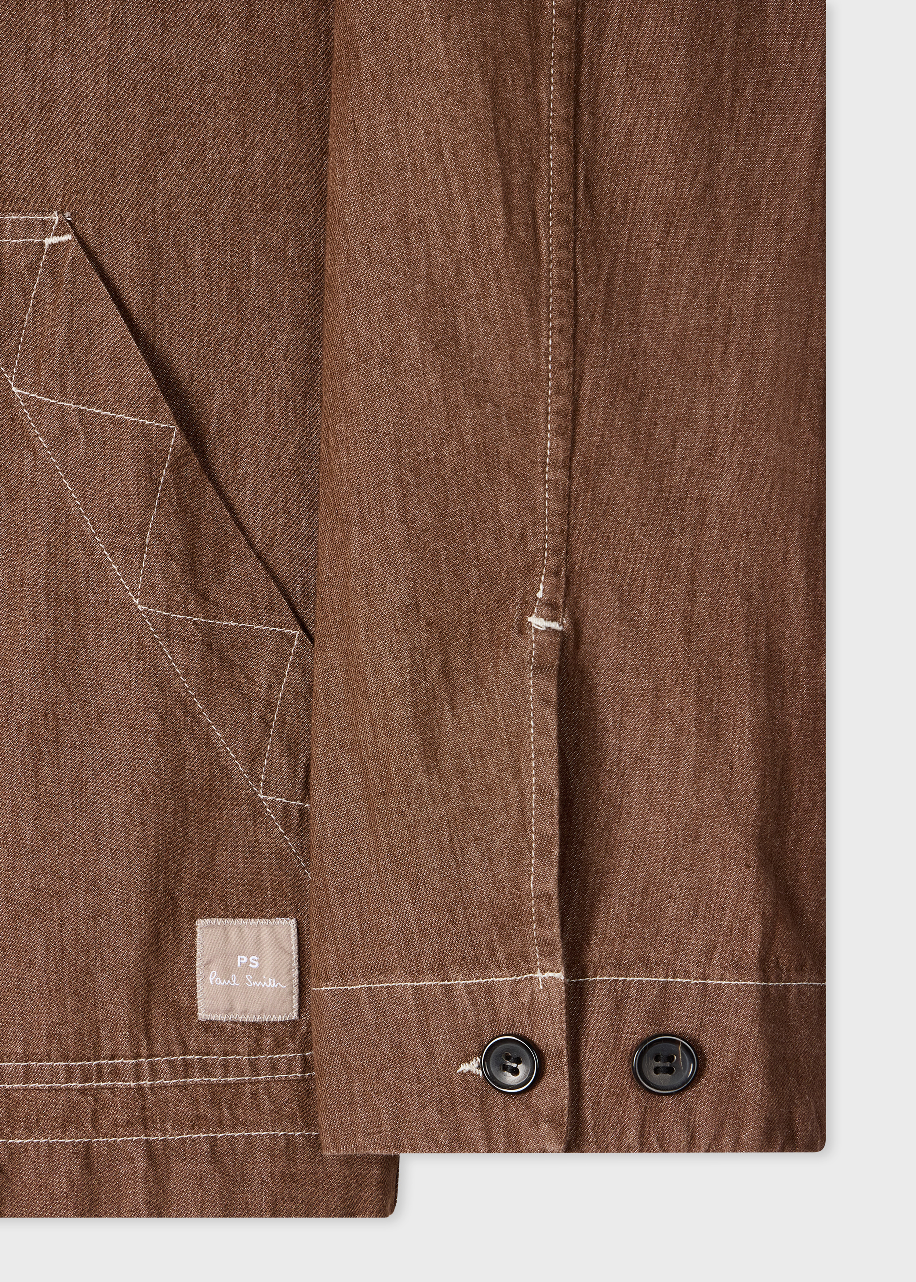 Brown Rinse Denim Work Jacket