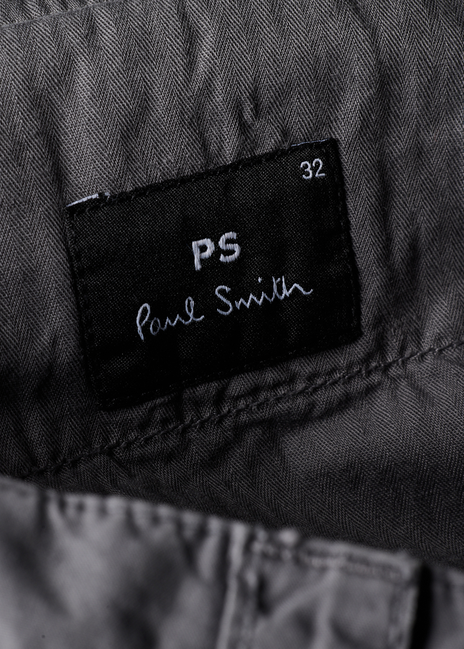 Relaxed-Fit Charcoal Cotton Chinos