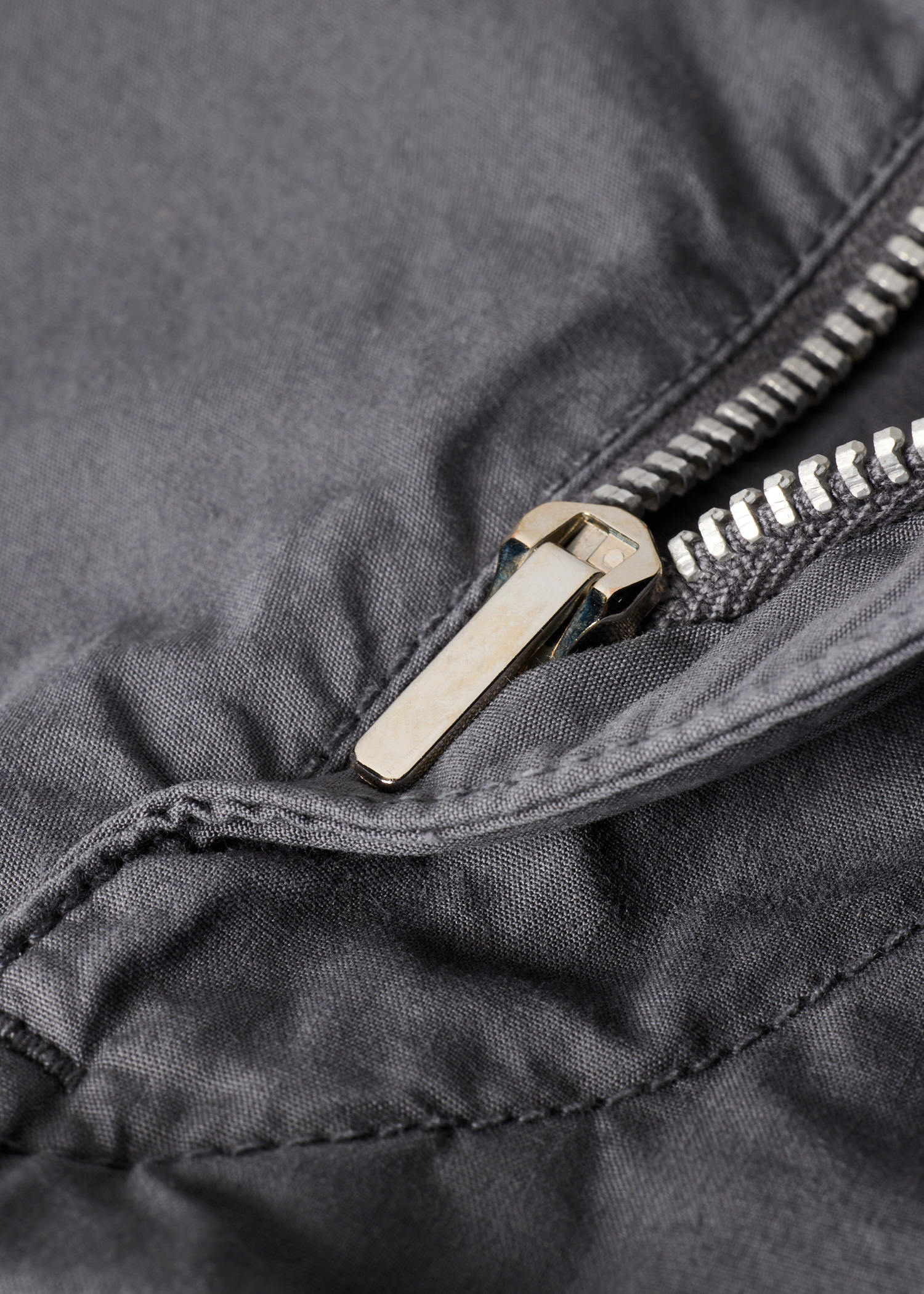 Relaxed-Fit Charcoal Cotton Chinos