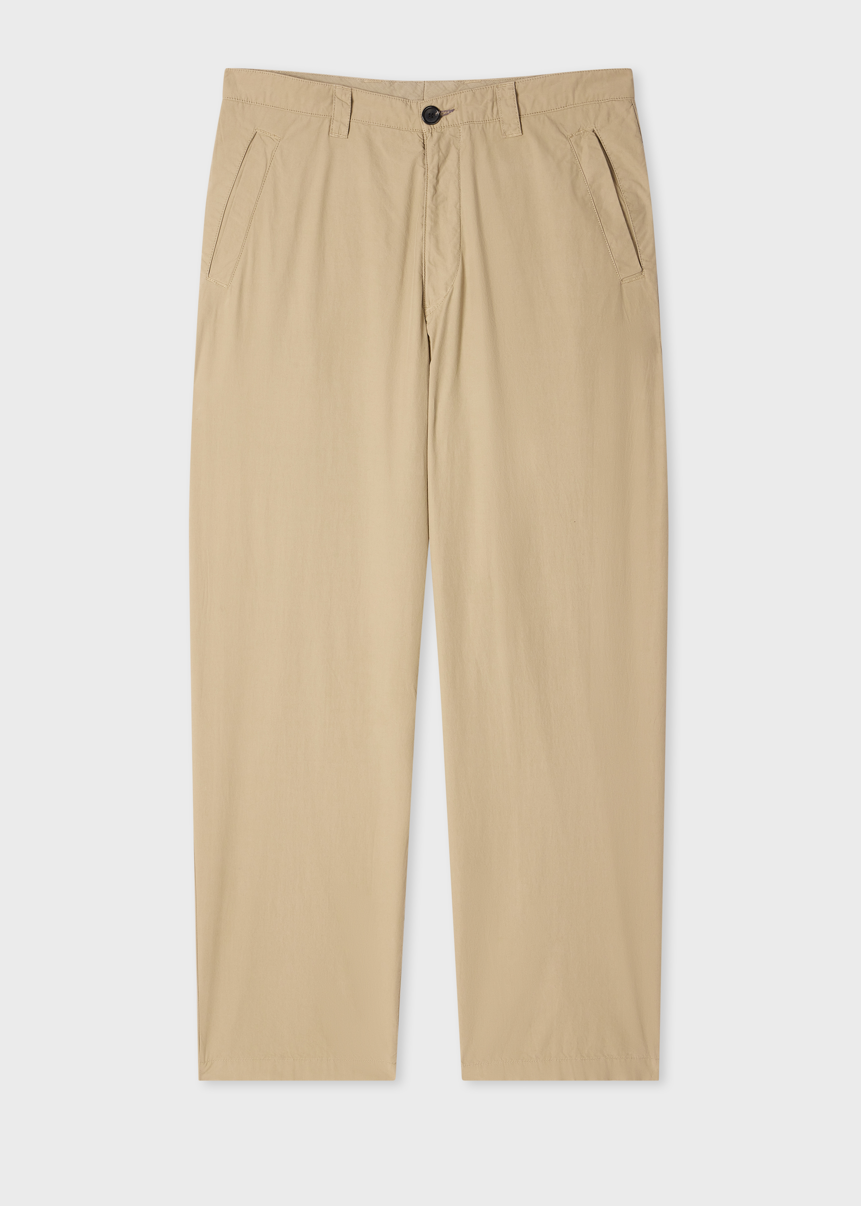 Relaxed-Fit Stone Cotton Chinos