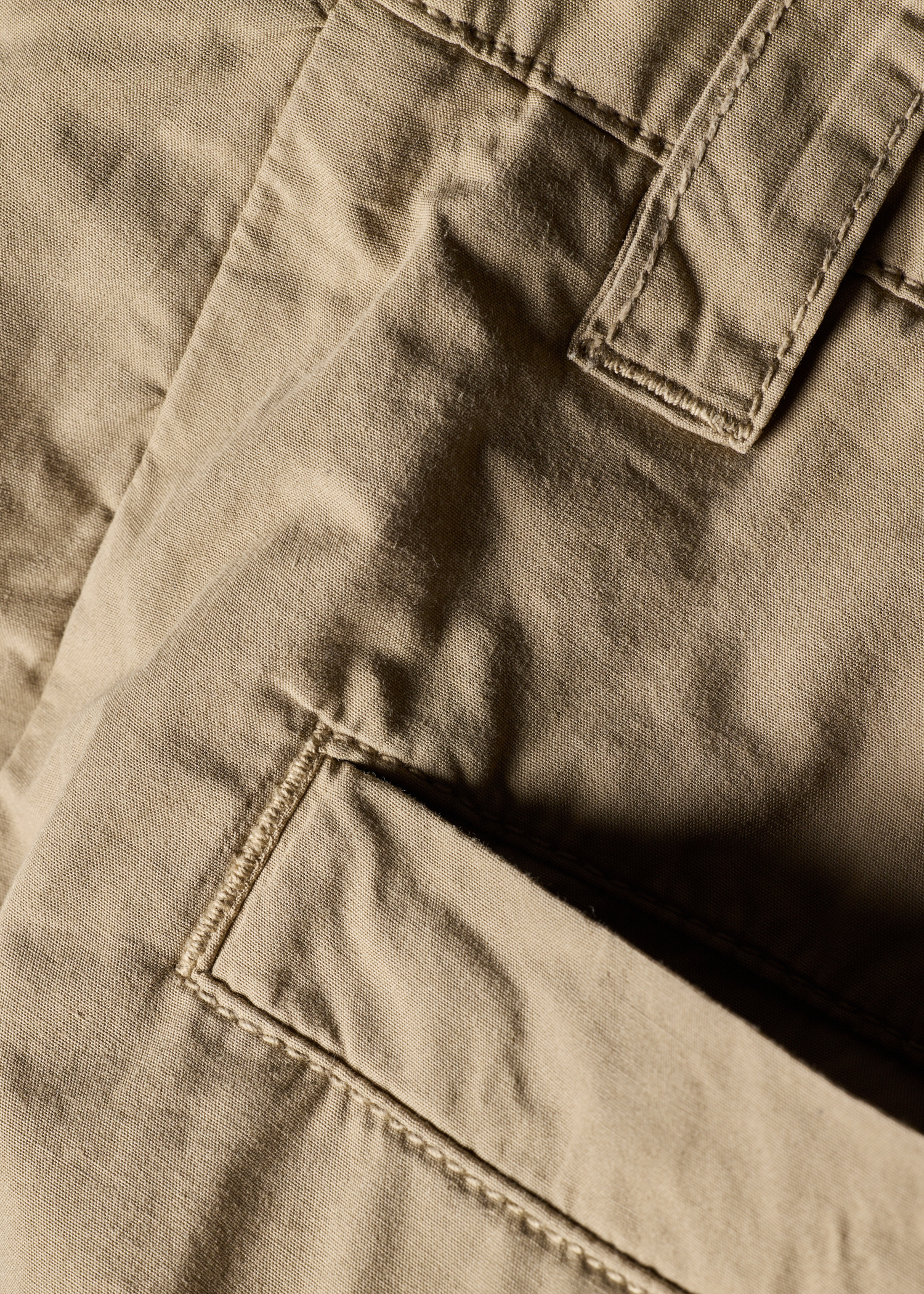 Relaxed-Fit Stone Cotton Chinos