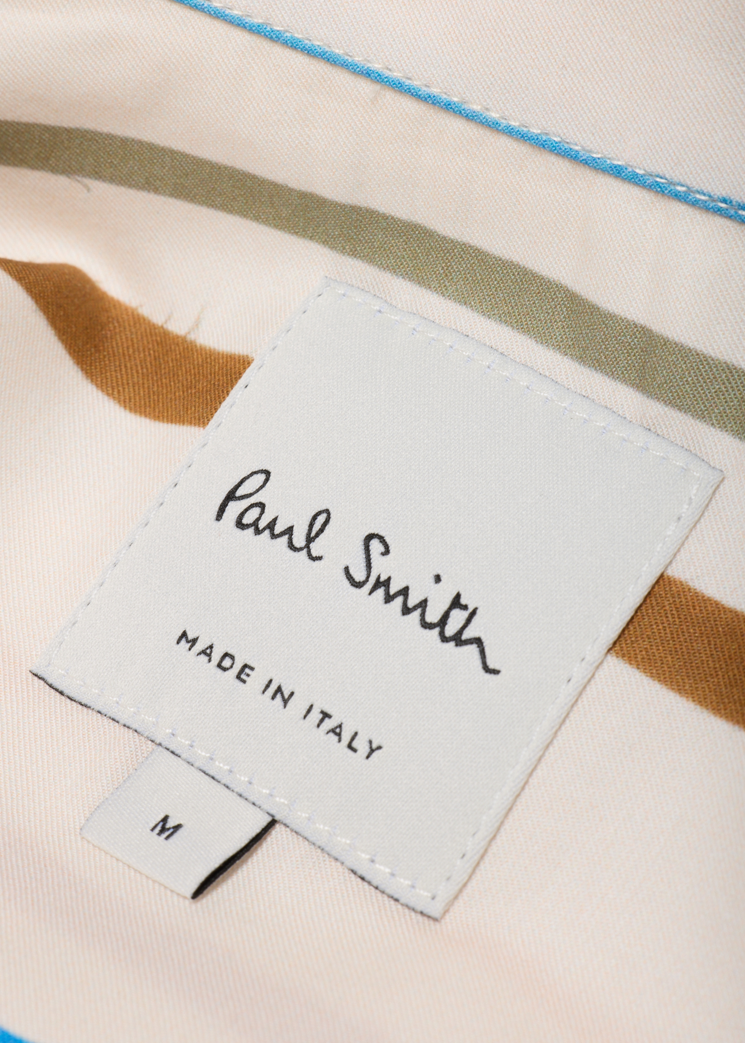 Ecru 'Painted Signature Stripe' Short-Sleeve Shirt