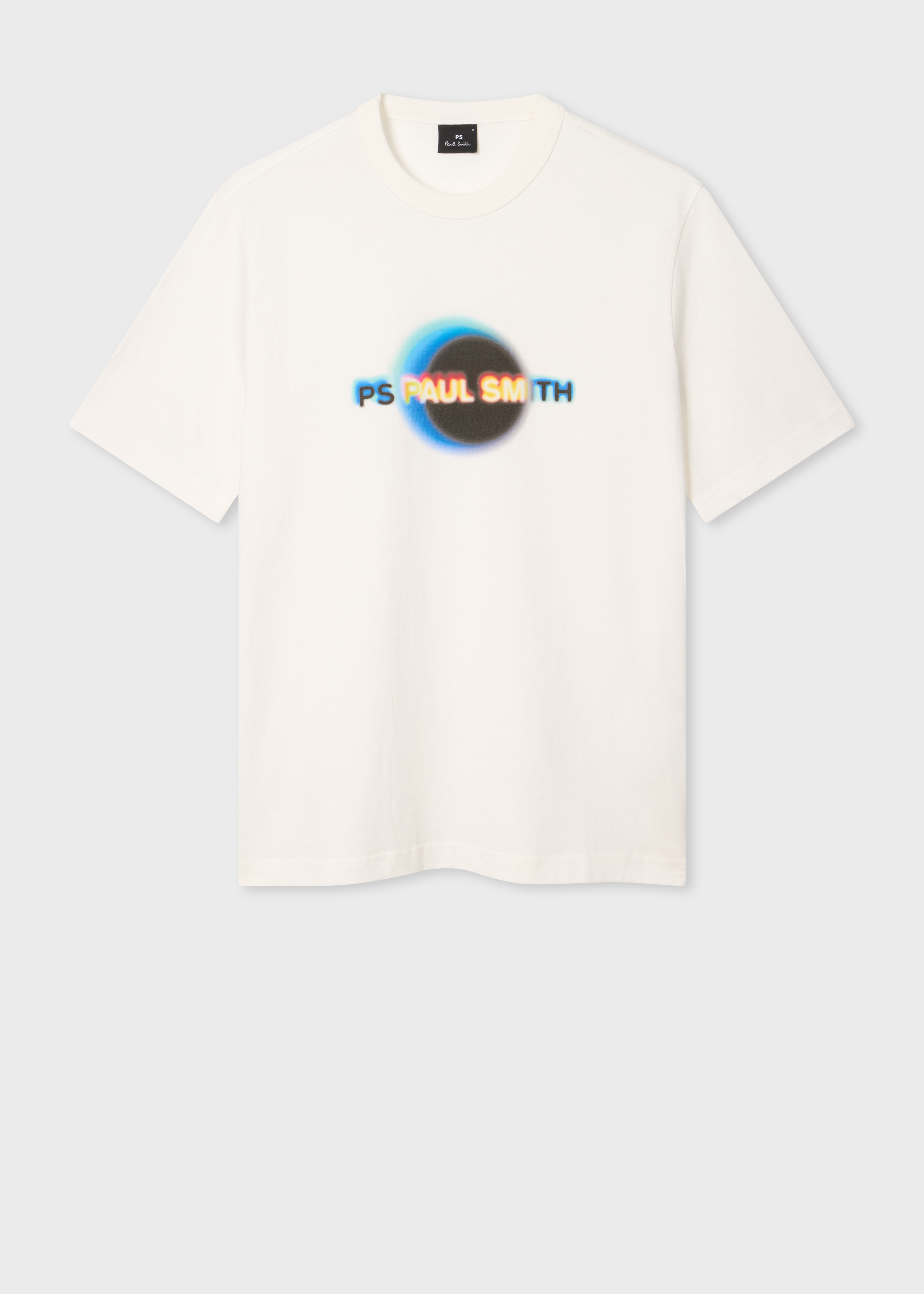 White 'Eclipse' Print T-Shirt