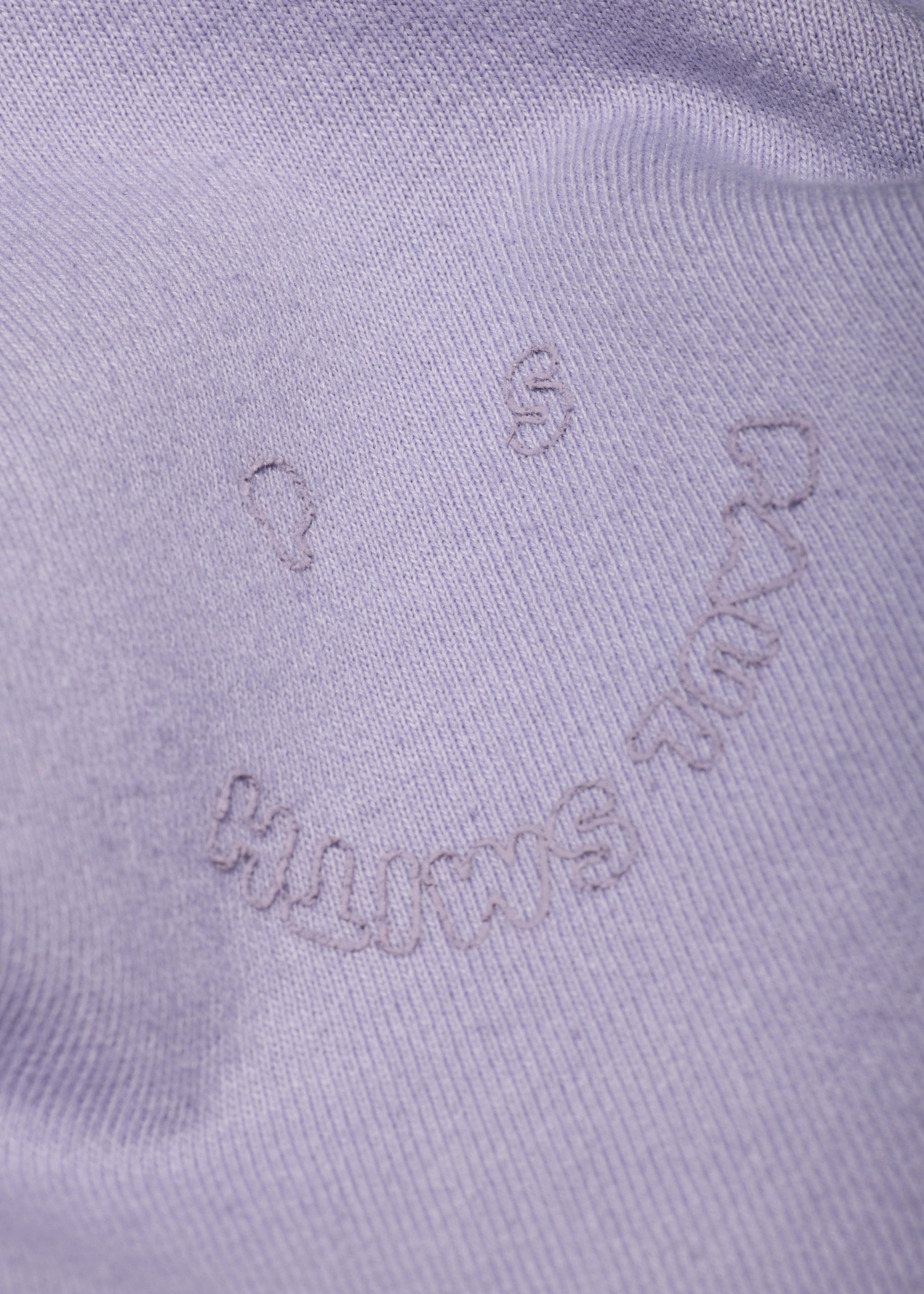 Mauve 'Happy' Cotton Sweatshirt