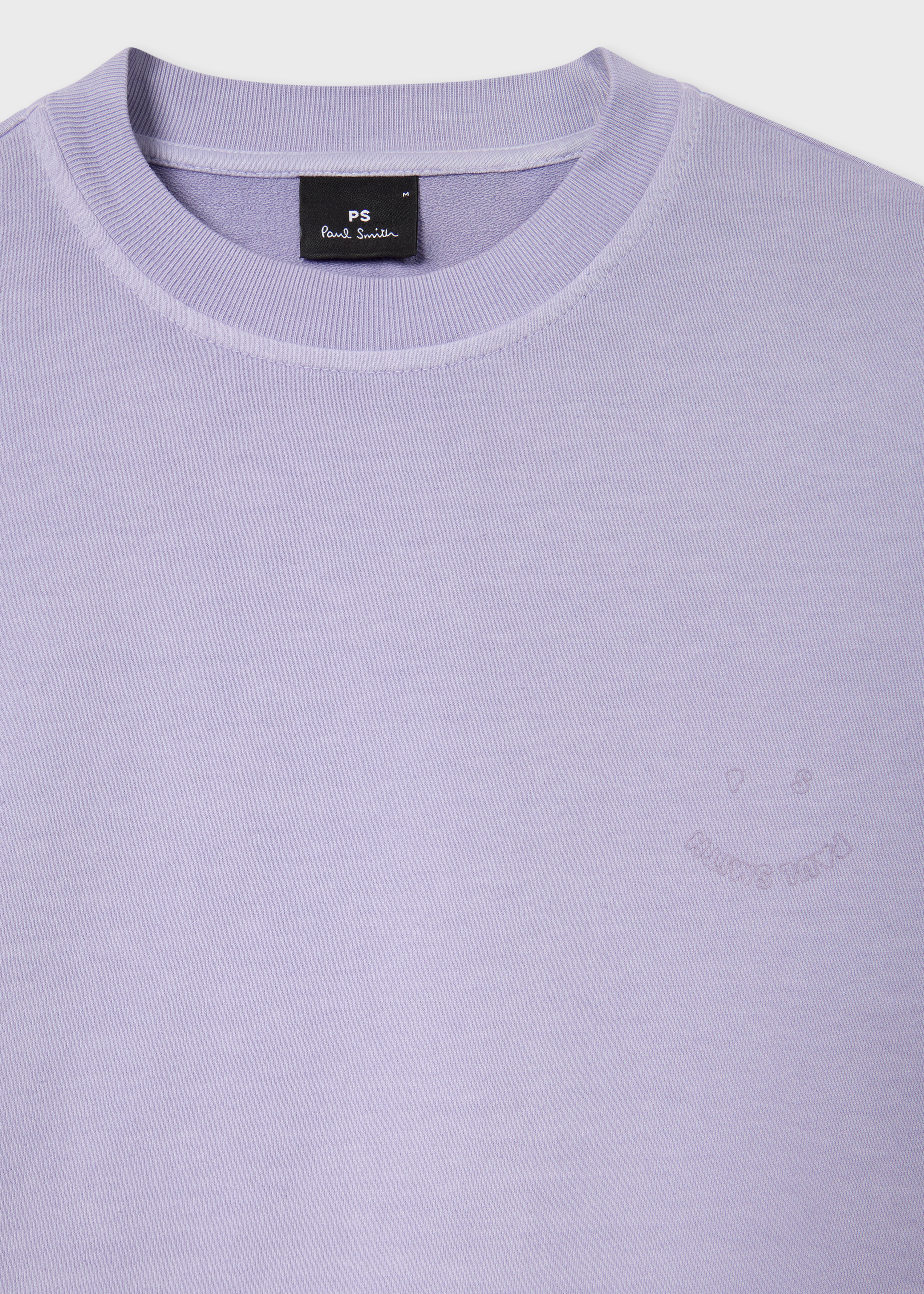 Mauve 'Happy' Cotton Sweatshirt