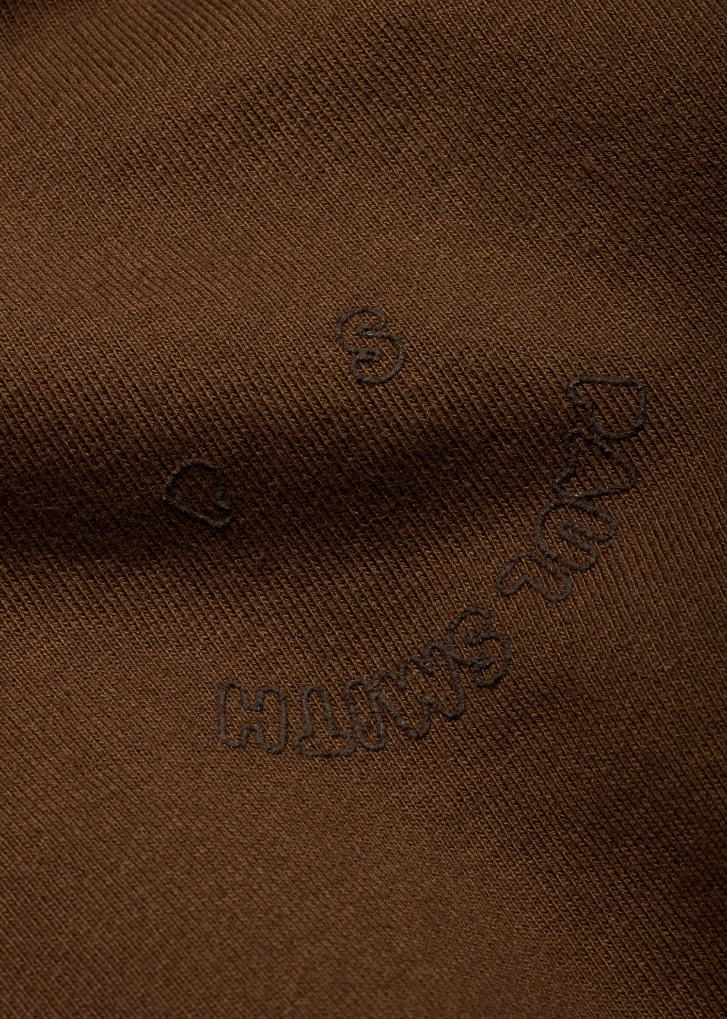 Brown 'Happy' Cotton Sweatshirt