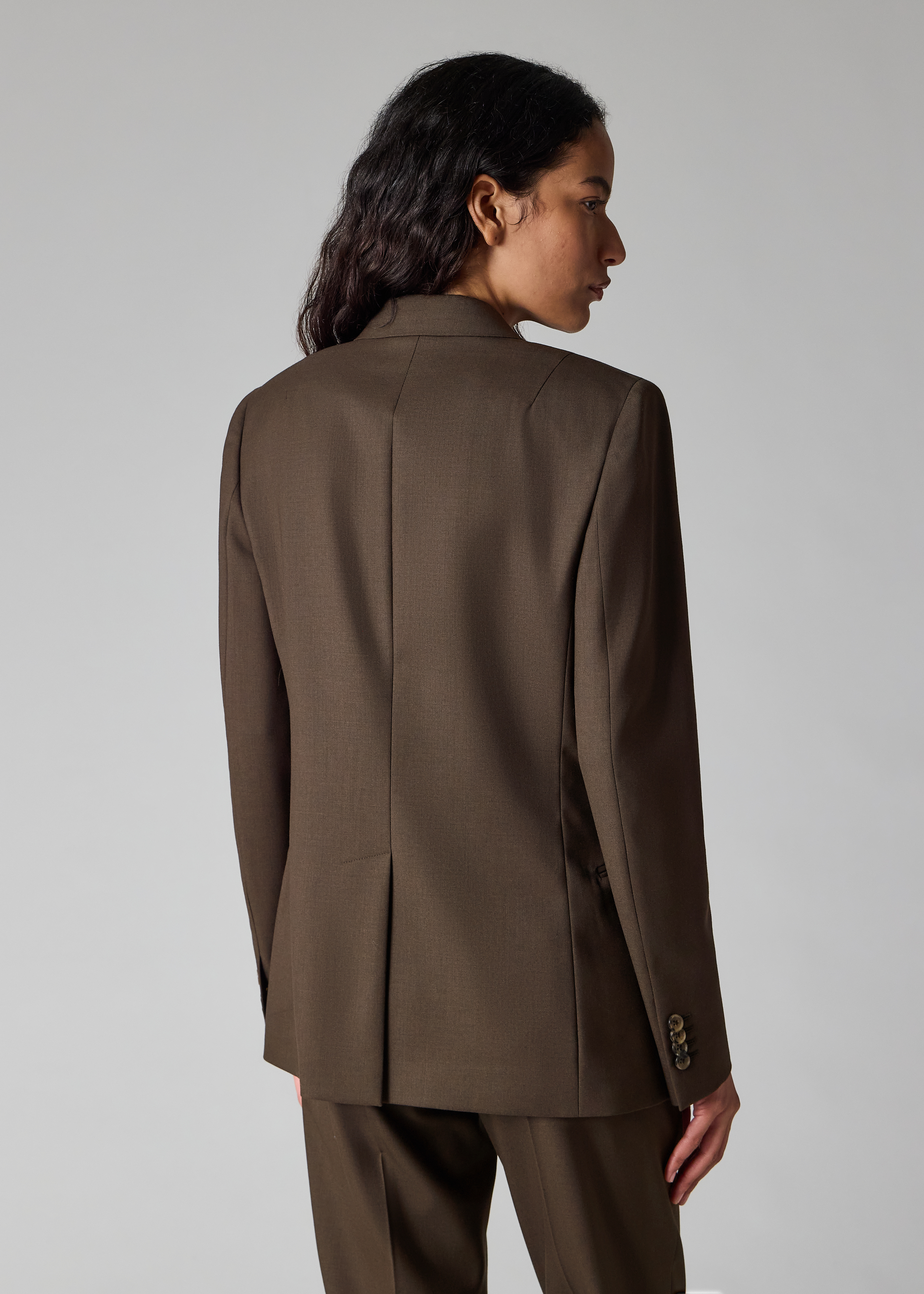 Women's A Suit To Travel In - Brown Wool Blazer