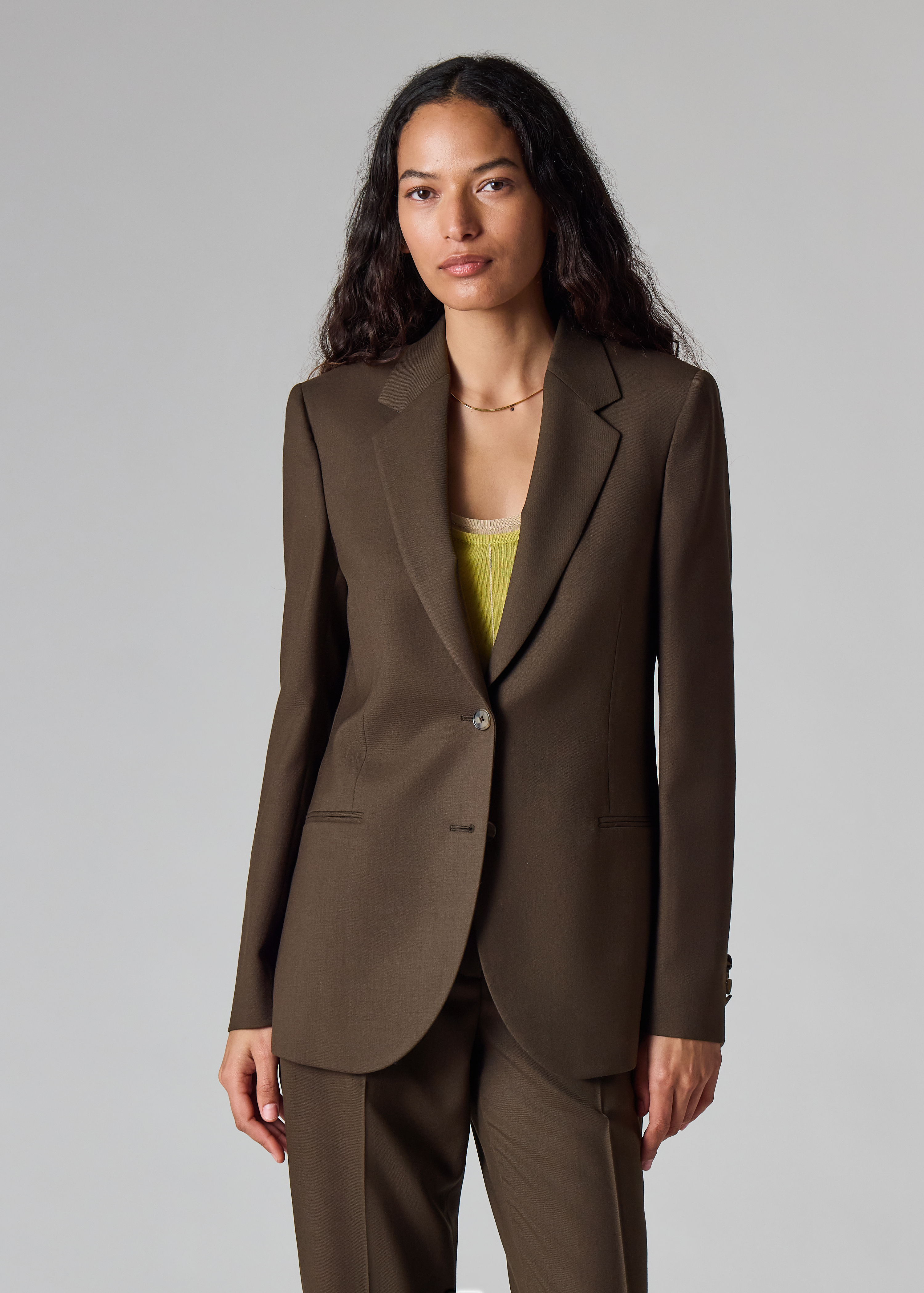 Women's A Suit To Travel In - Brown Wool Blazer
