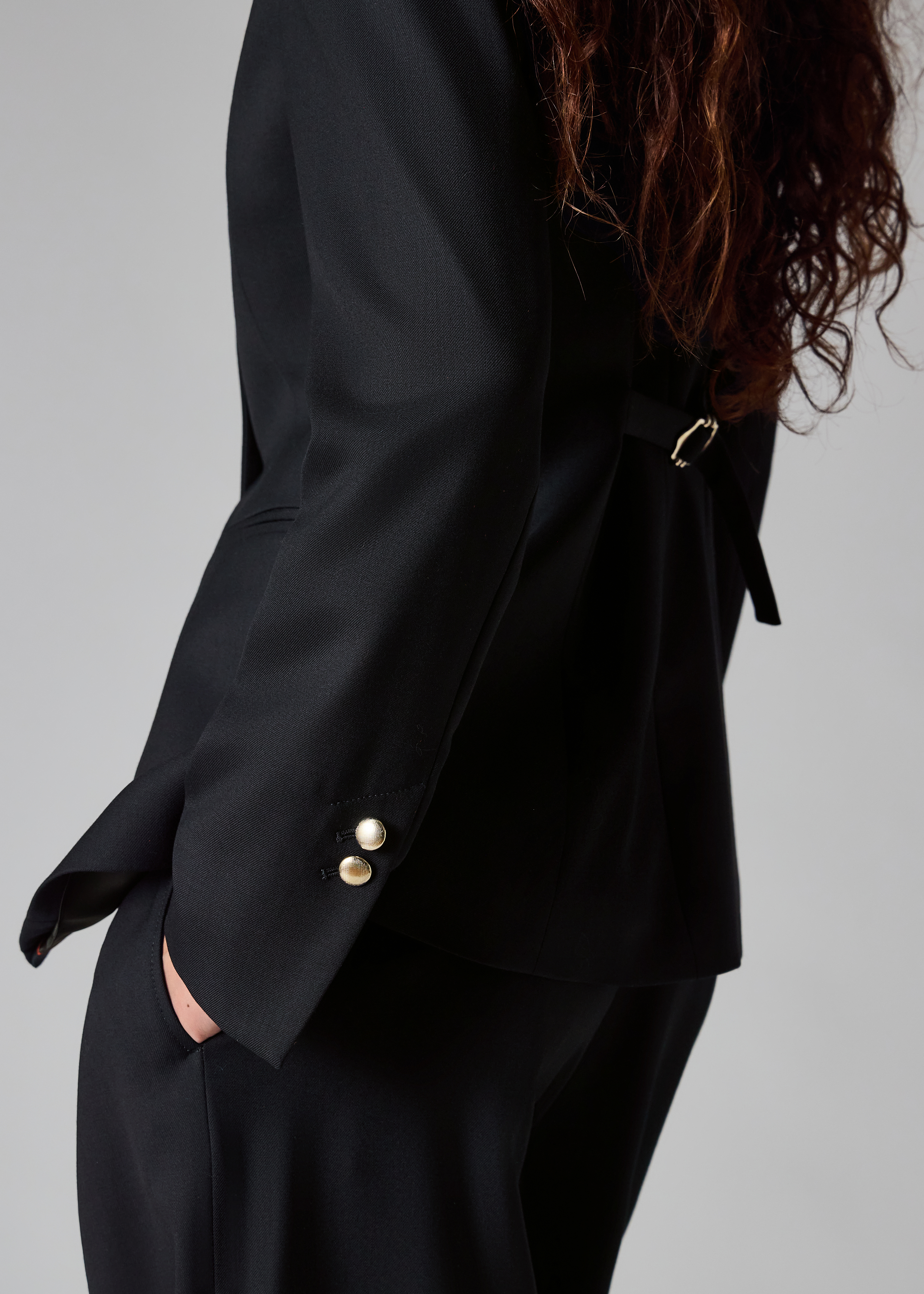 Women's A Suit To Travel In - Navy Collarless Tailored Blazer