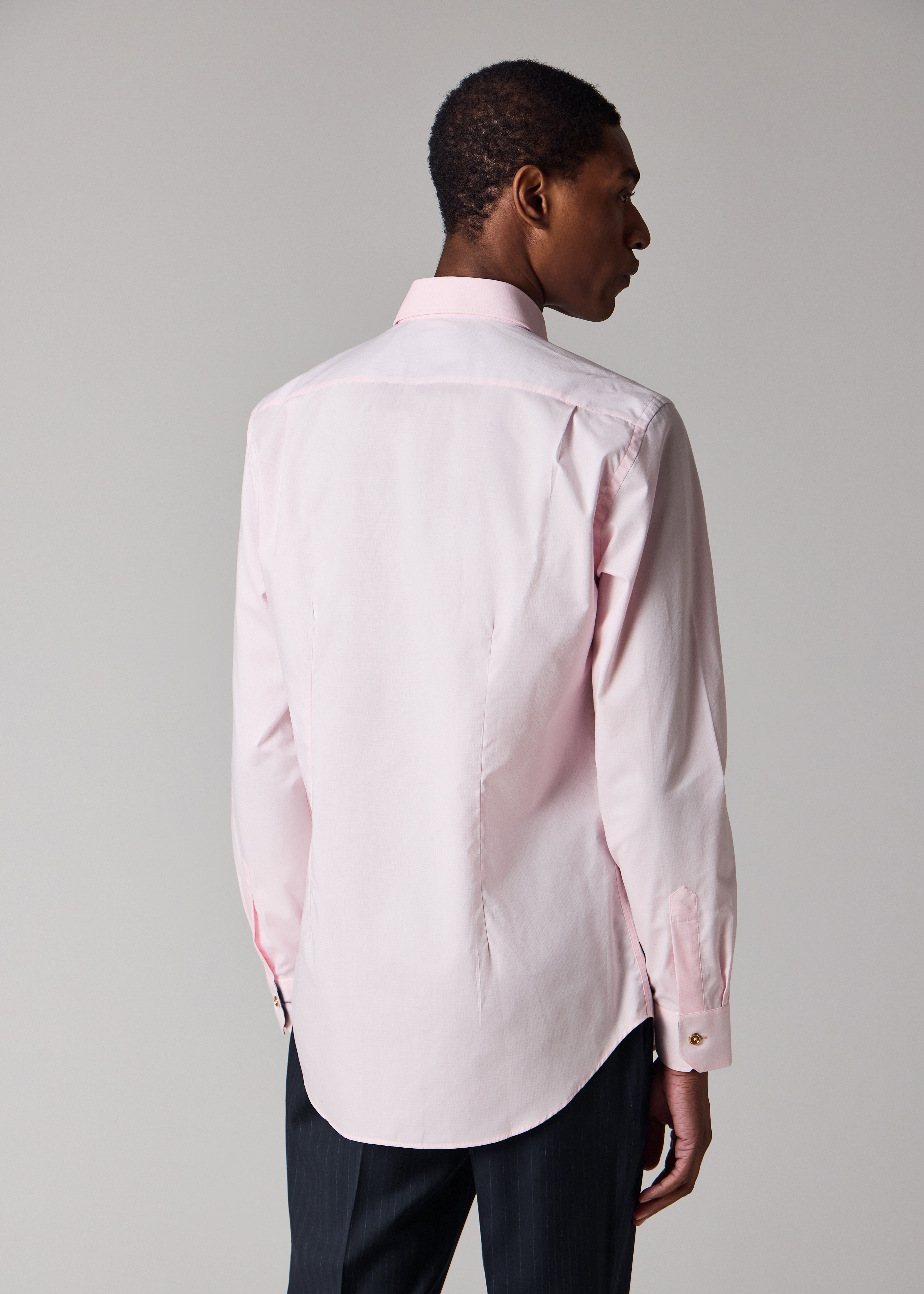 Tailored-Fit Pink Pin-Dot Easy Care Shirt