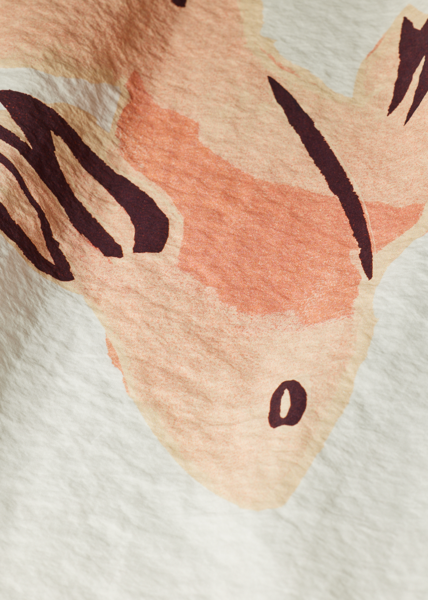 Women's Cream 'Le Peche Fish' Silk-Blend Shirt