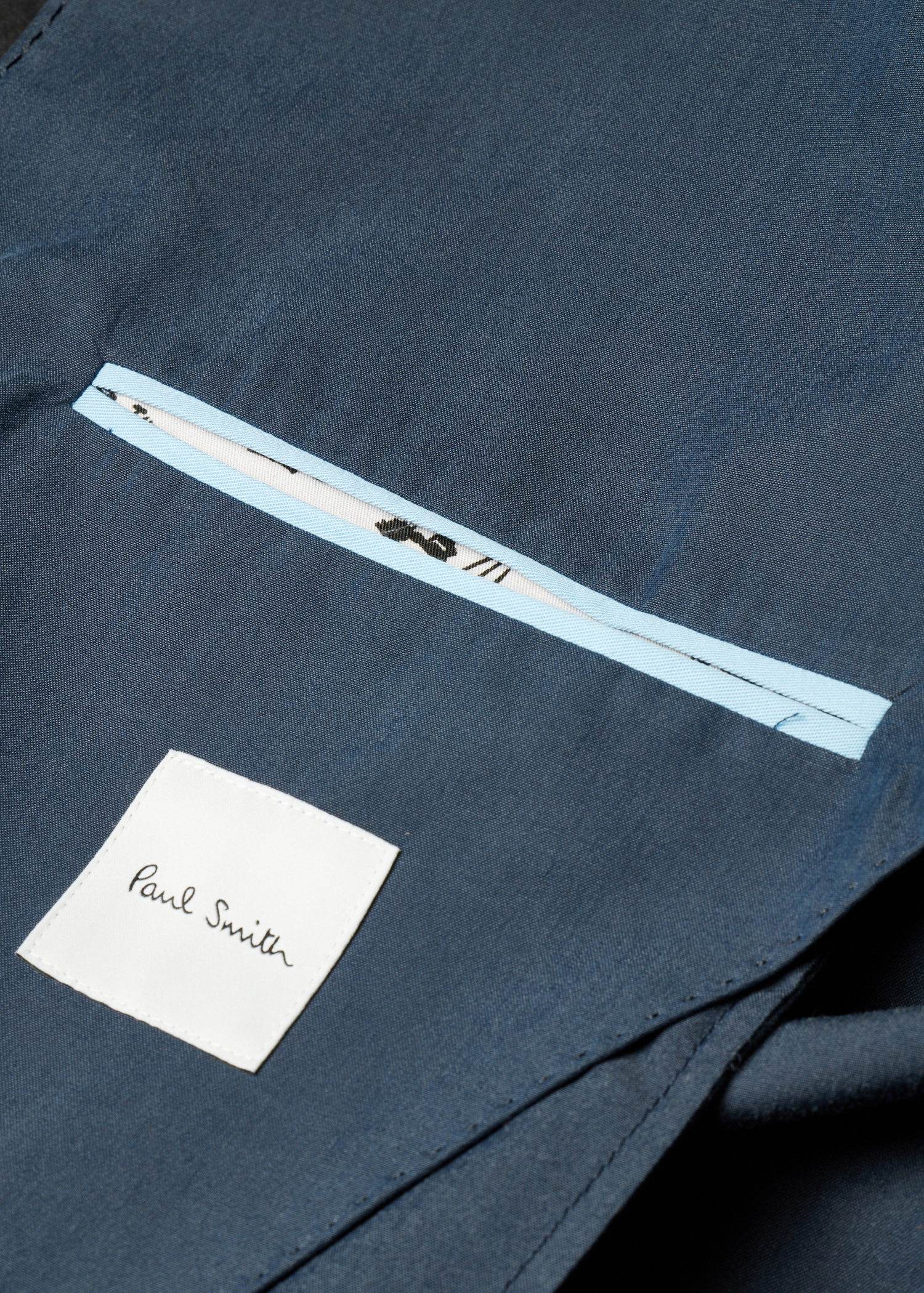 Washed Navy Cotton-Lyocell Work Jacket