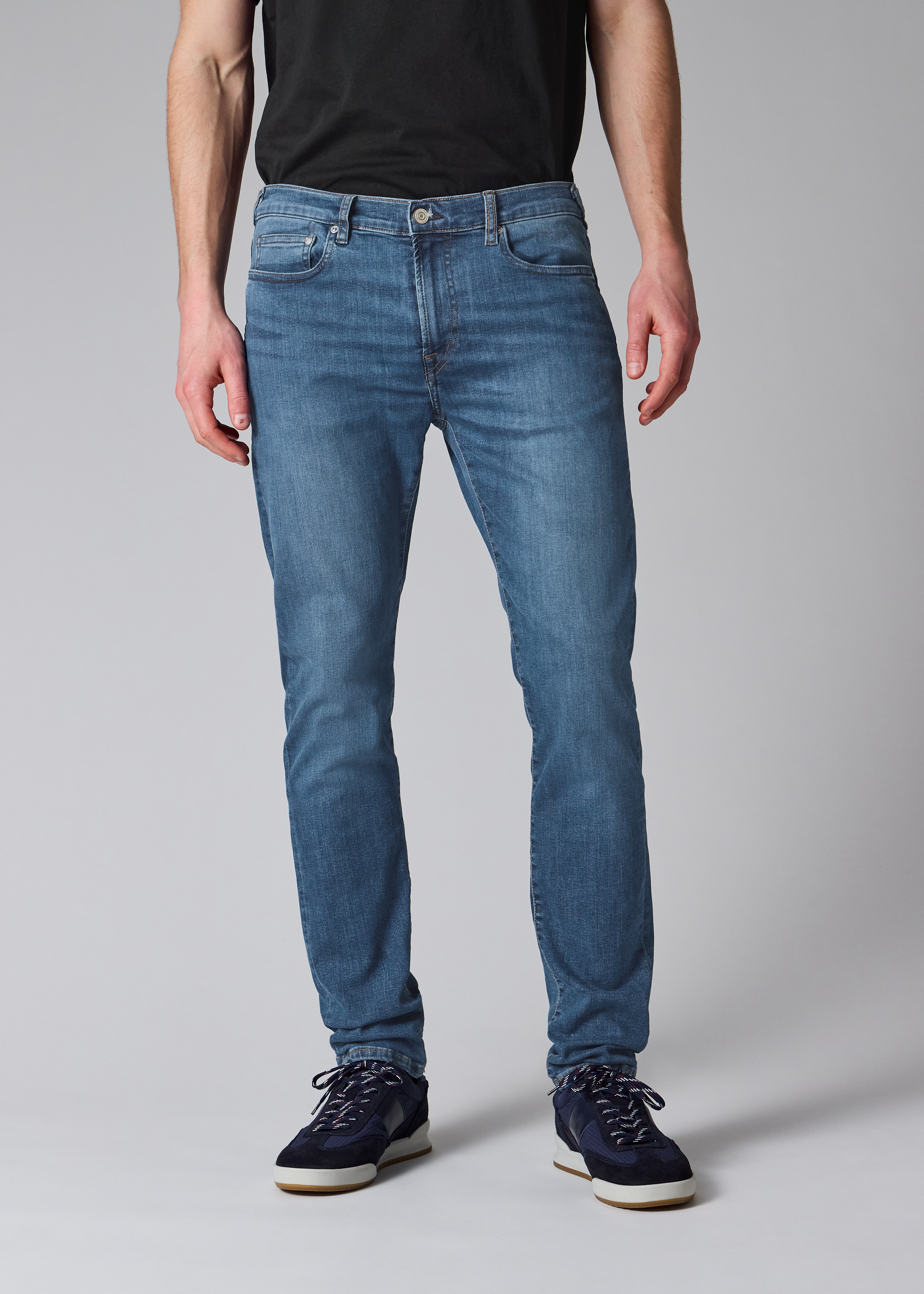 Slim-Fit Blue Wash 'Organic Reflex Stretch' Jeans