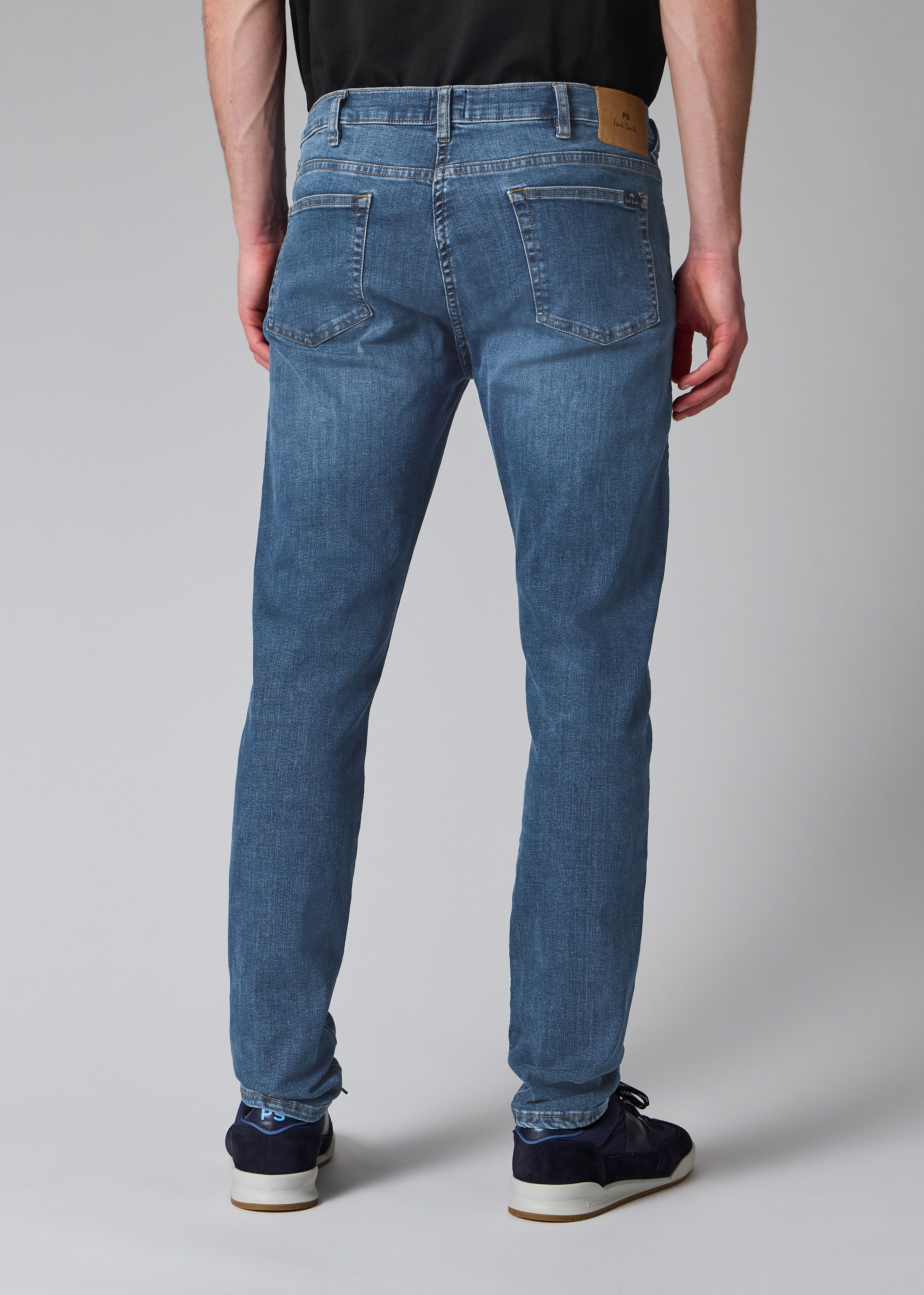 Slim-Fit Blue Wash 'Organic Reflex Stretch' Jeans