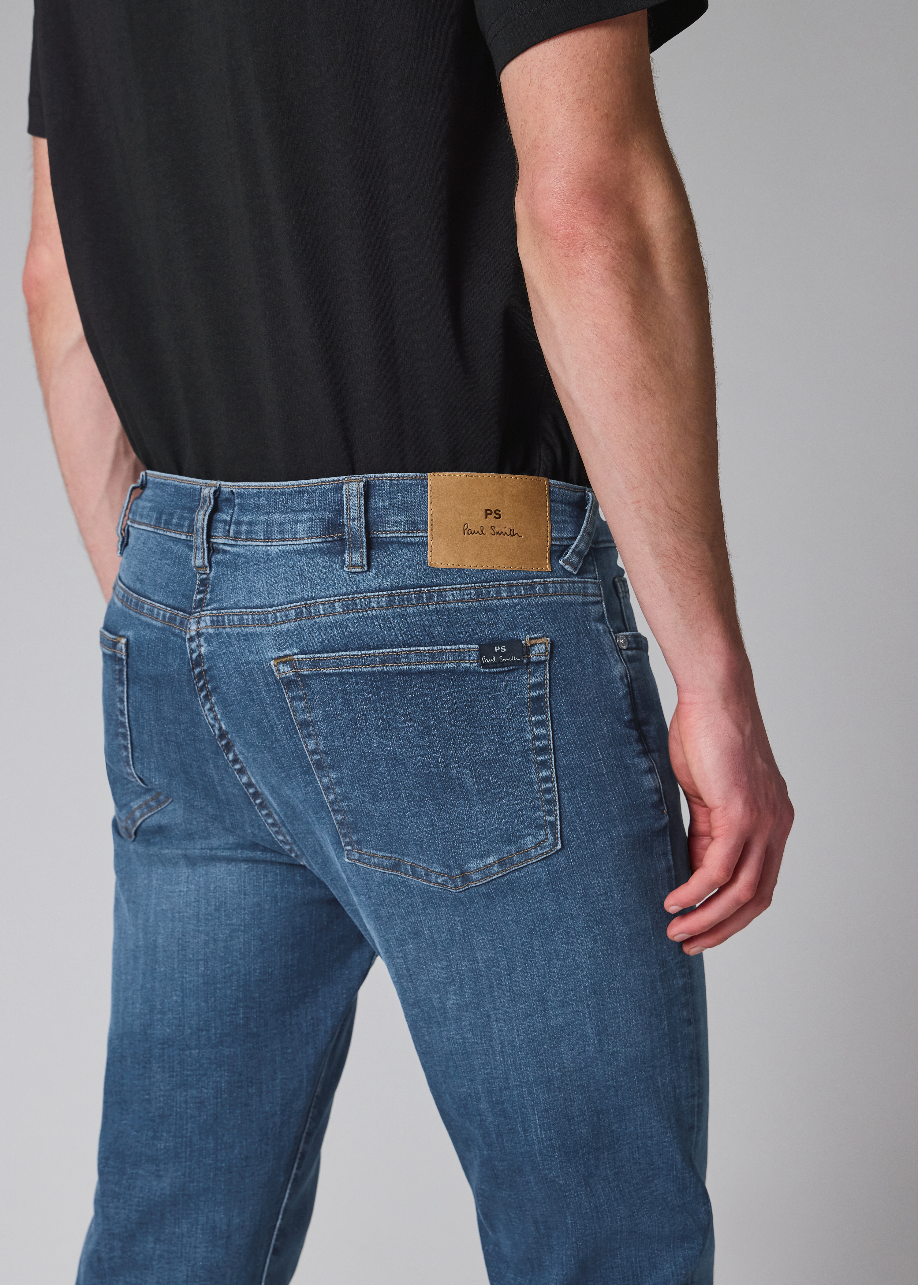 Slim-Fit Blue Wash 'Organic Reflex Stretch' Jeans