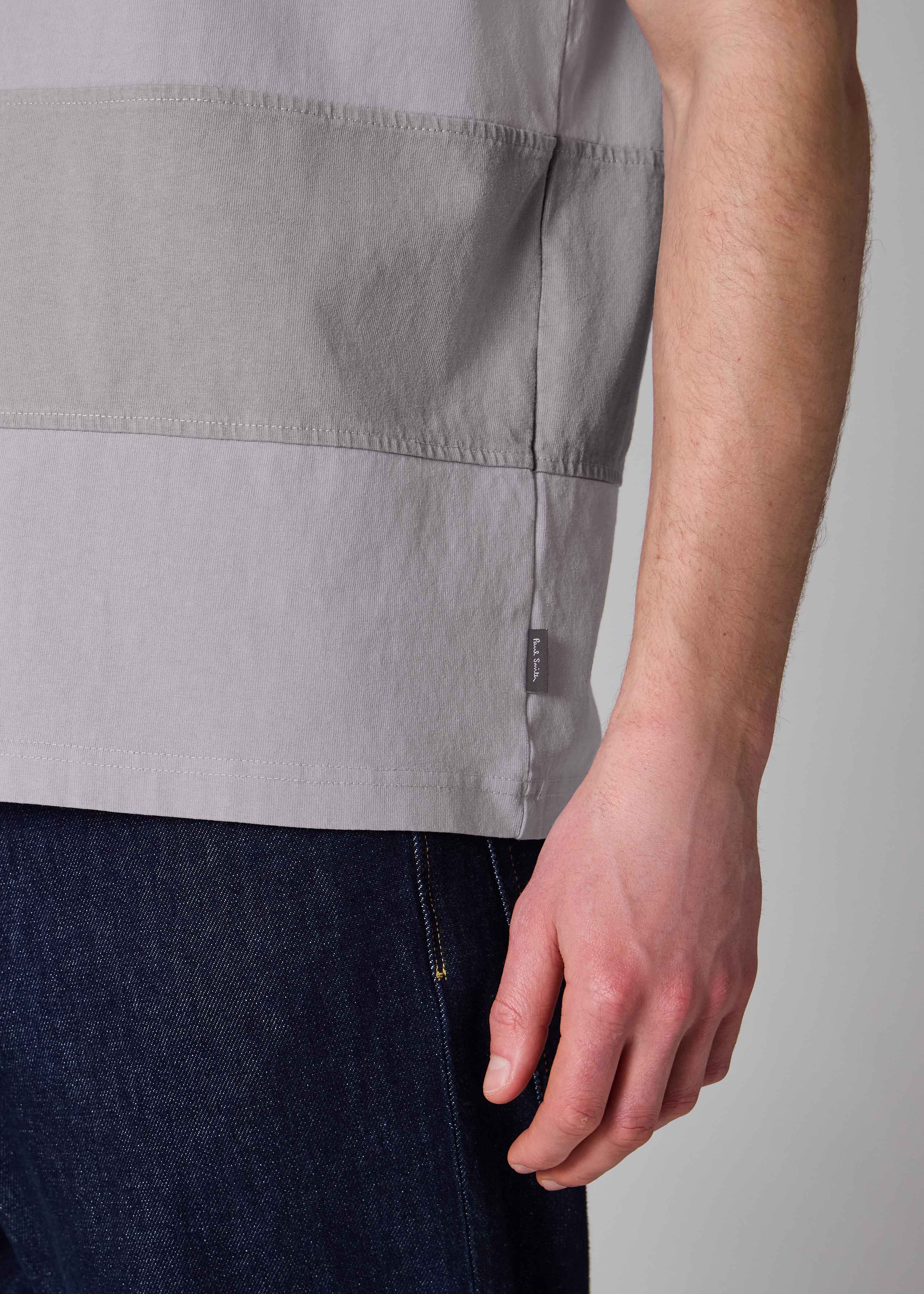 Mauve Block Stripe T-Shirt