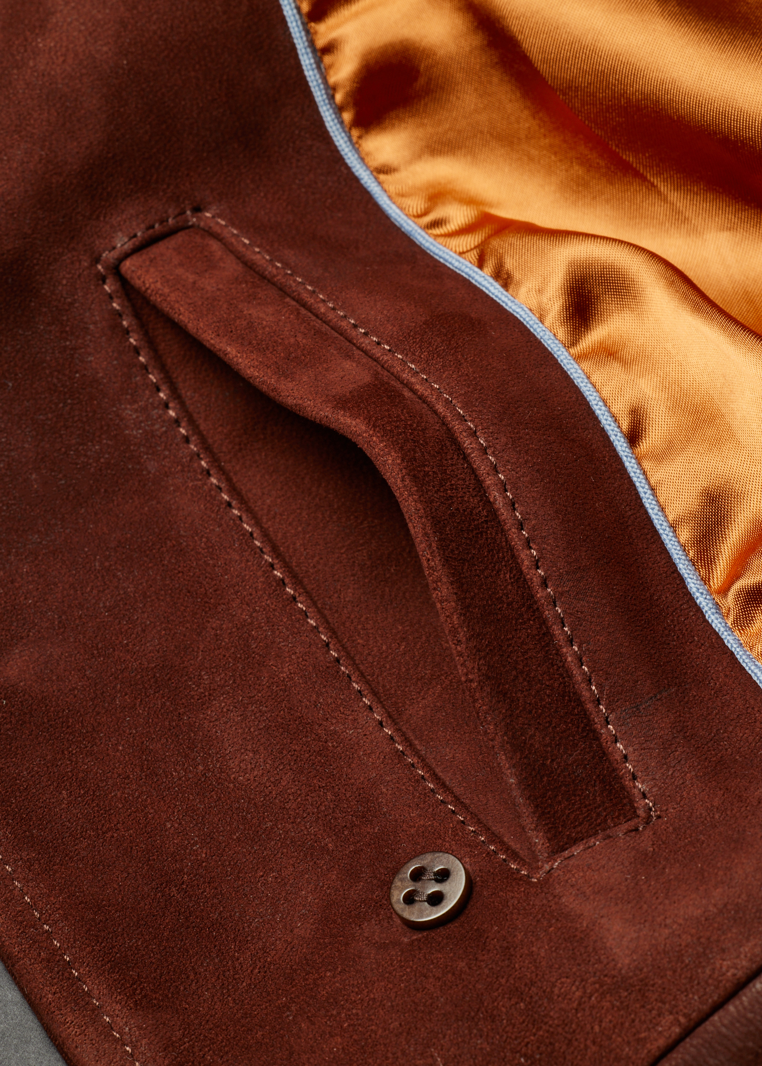 Brown Nubuck Leather Jacket