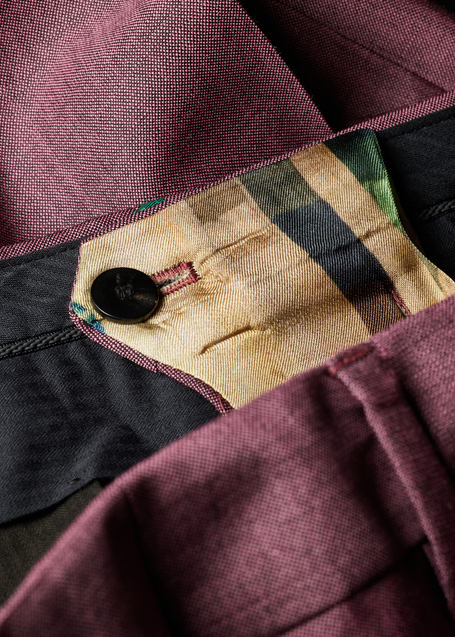 Relaxed-Fit Pink Overdyed Wool-Mohair Trousers
