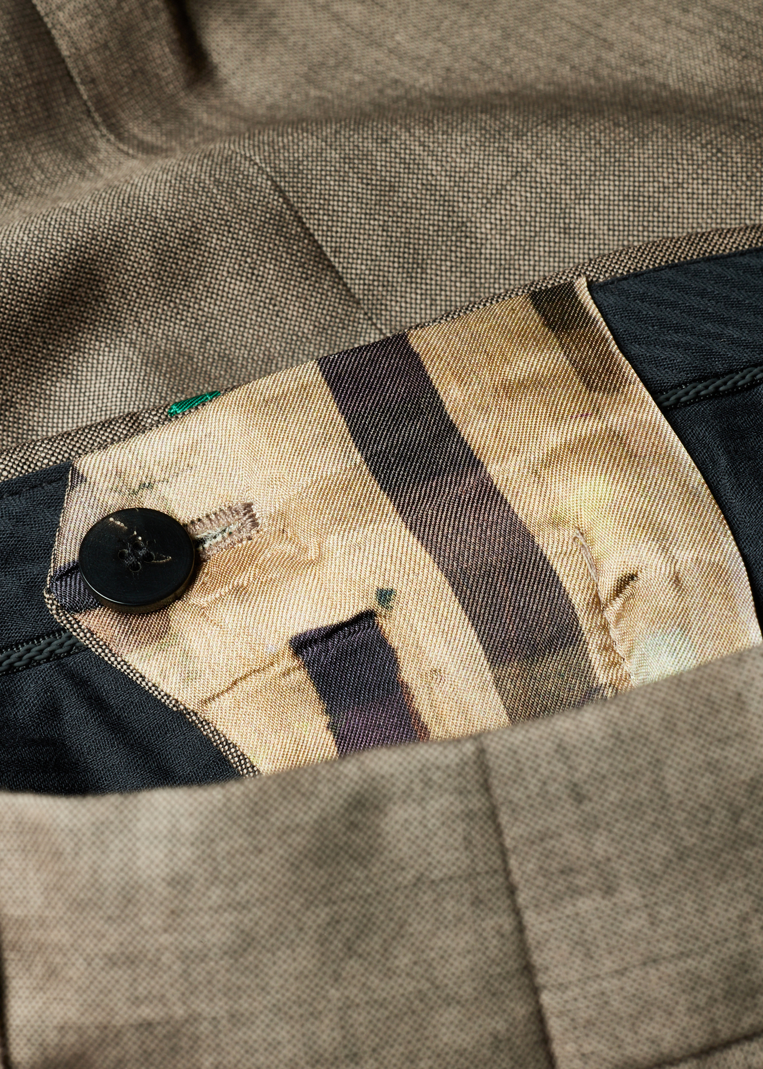 Relaxed-Fit Brown Wool-Mohair Trousers