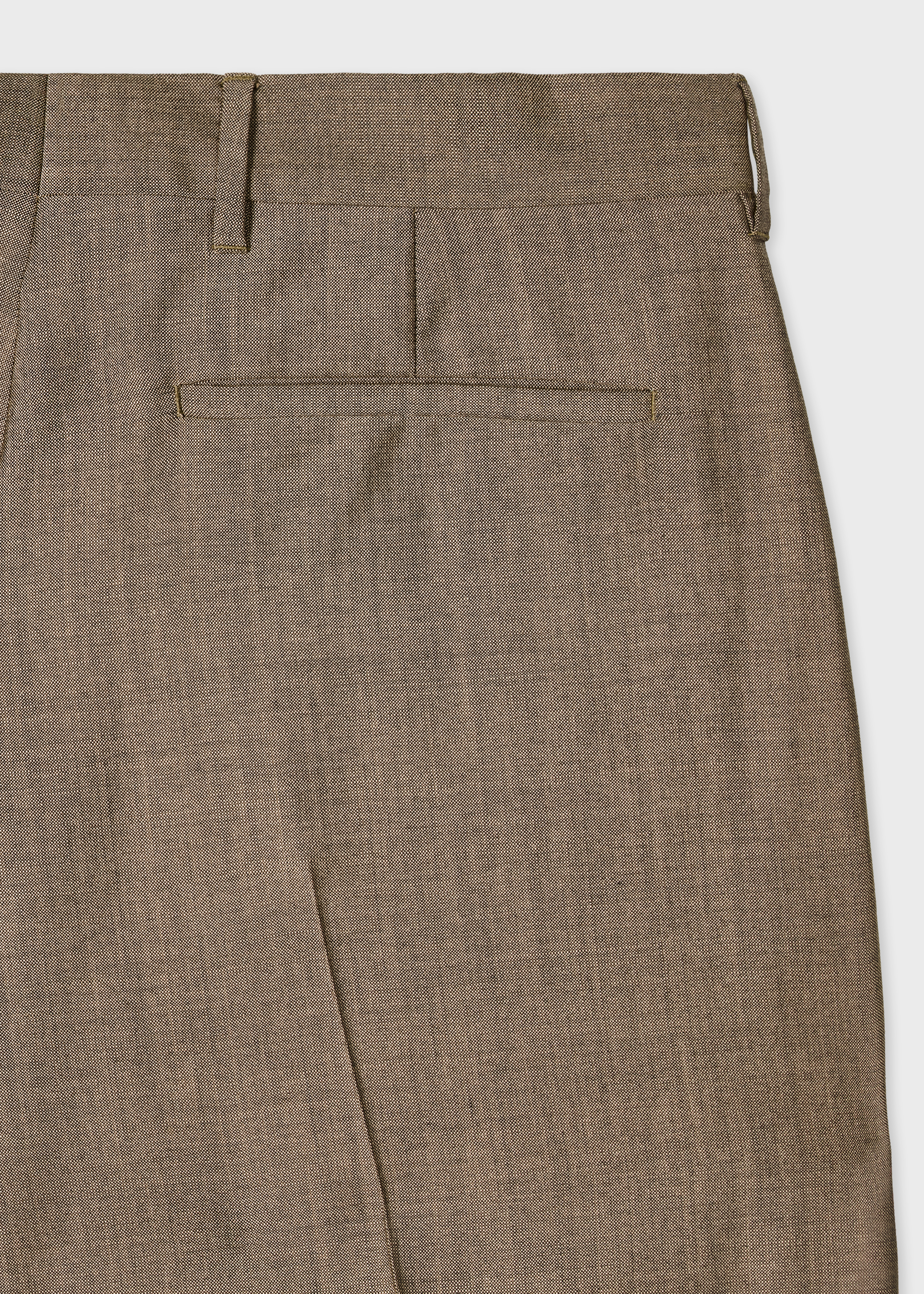 Relaxed-Fit Brown Wool-Mohair Trousers