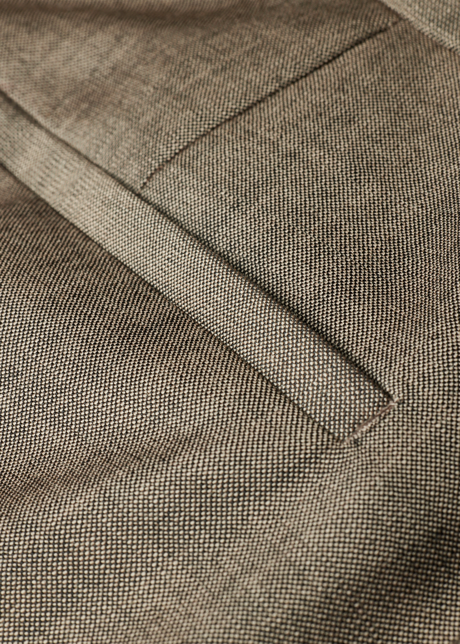 Relaxed-Fit Brown Wool-Mohair Trousers