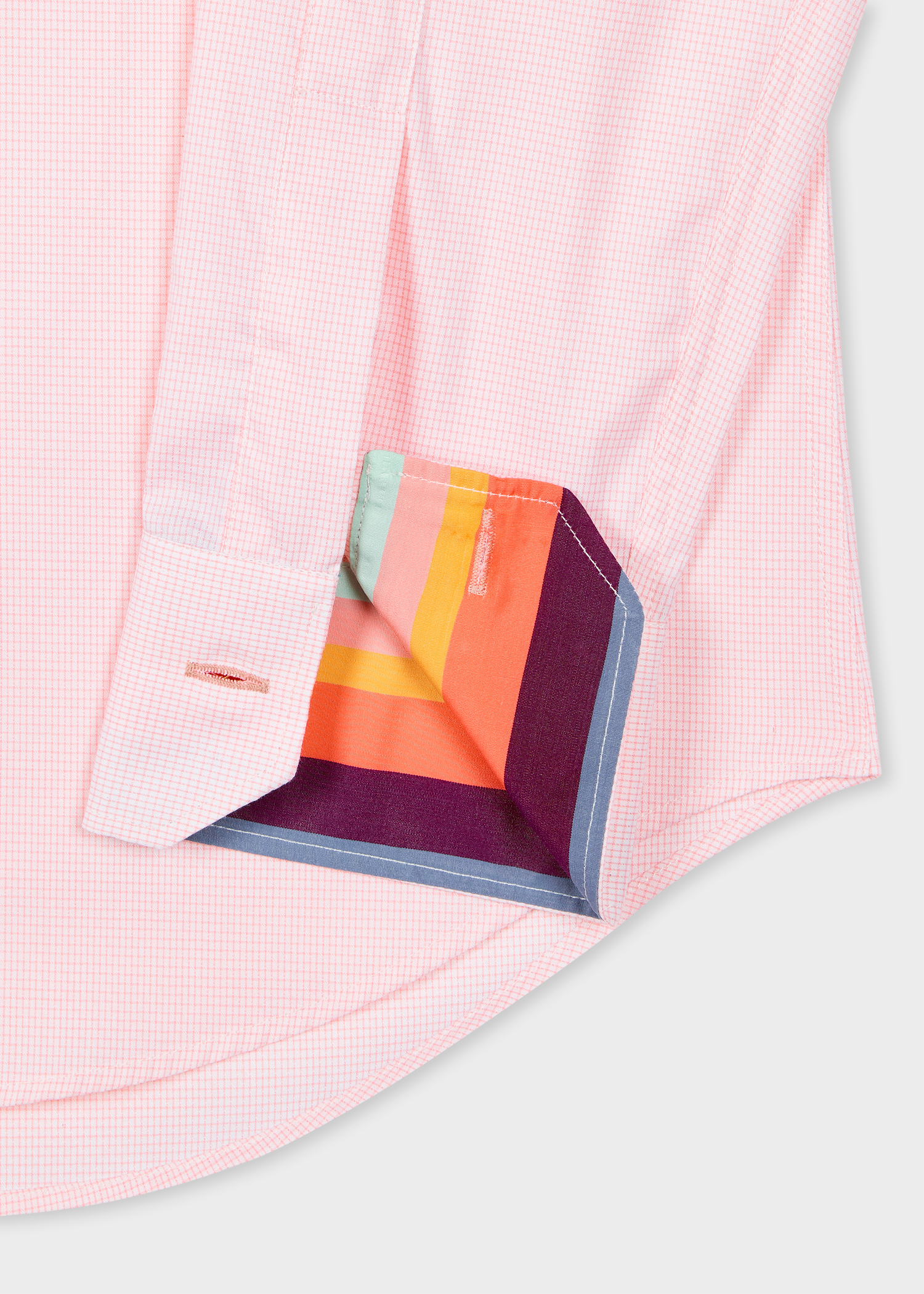 Tailored-Fit Pink Mini Check Easy Care Shirt
