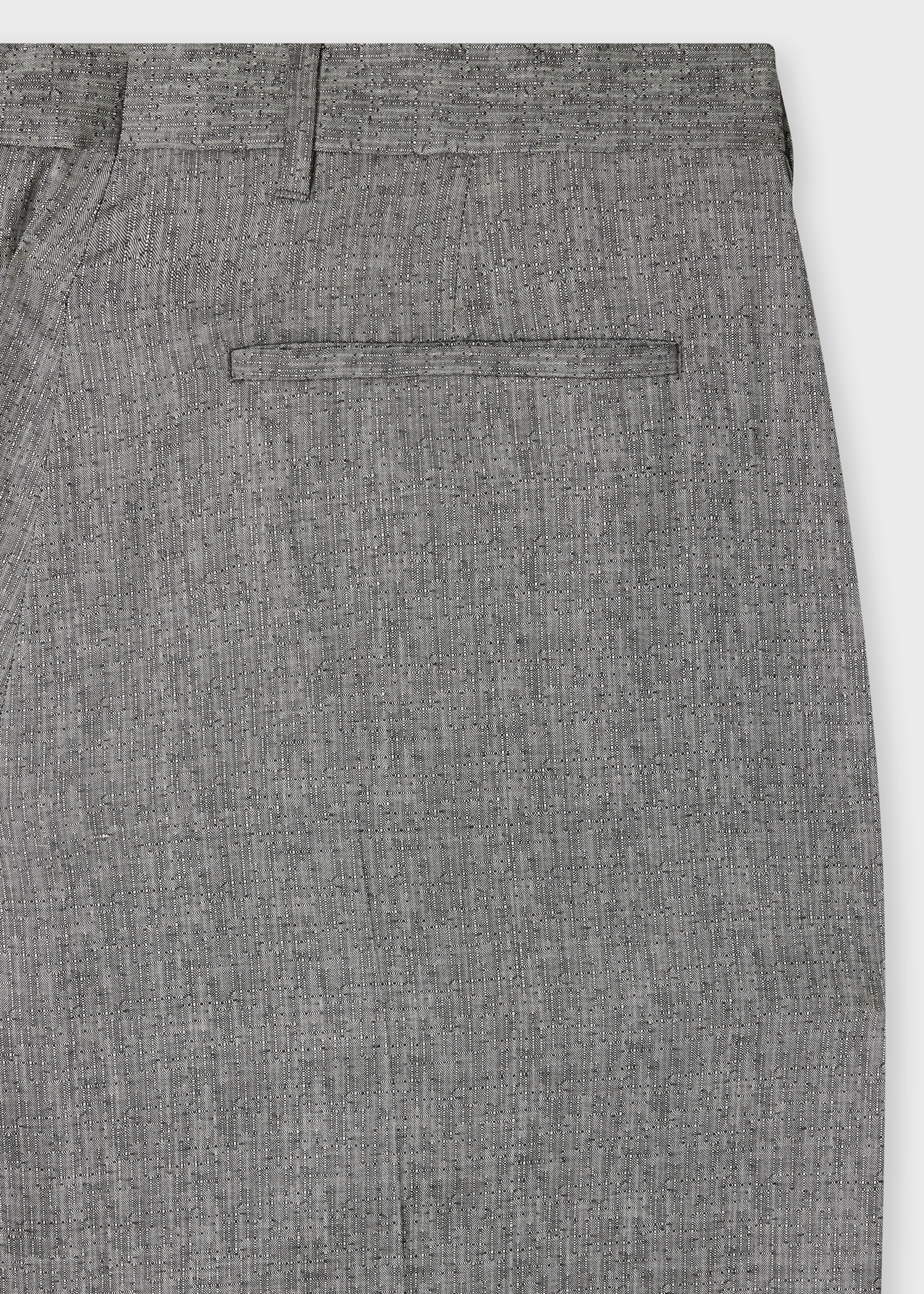 Relaxed-Fit Grey Wool Jacquard Trousers