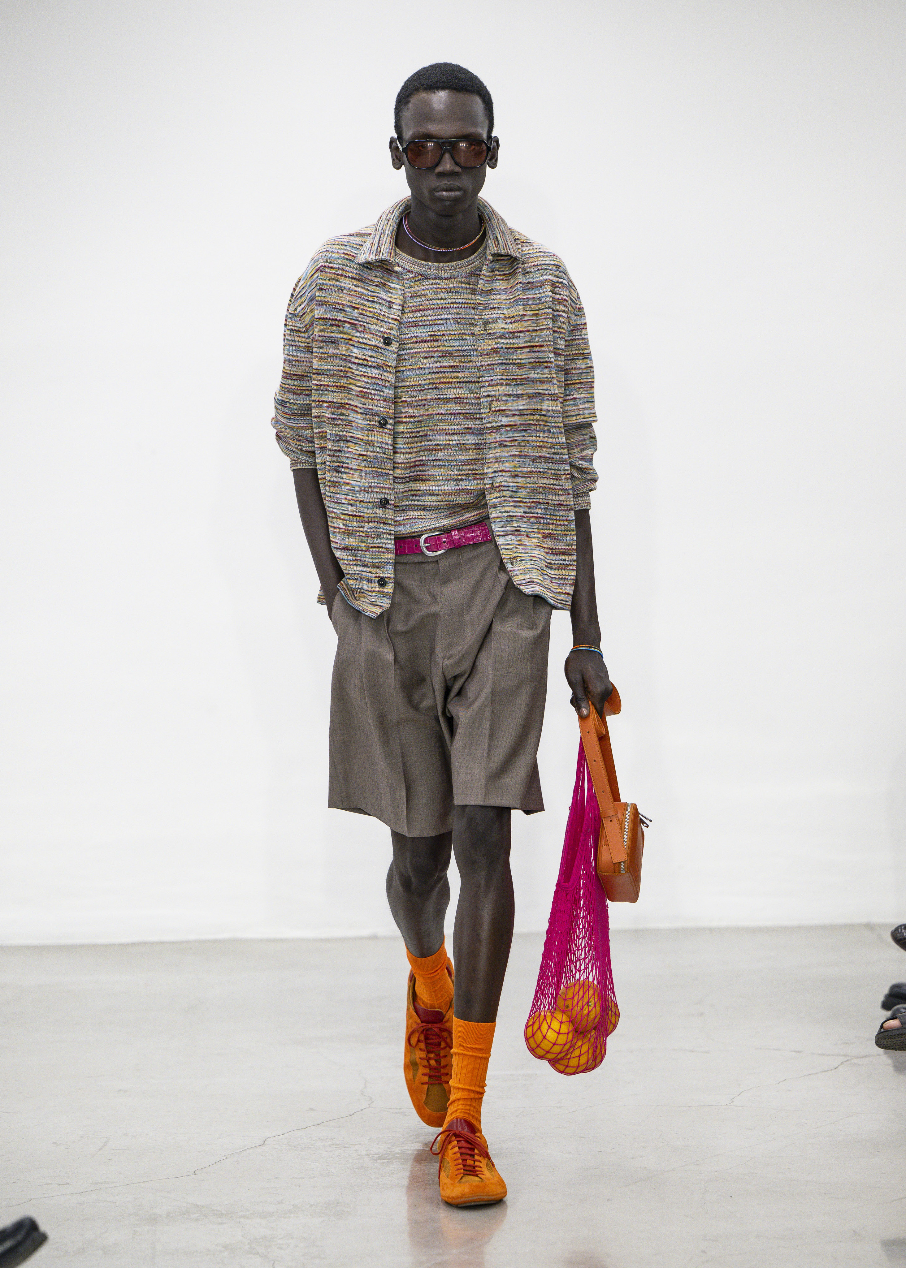 'Signature Stripe' Knitted Cotton Sweater