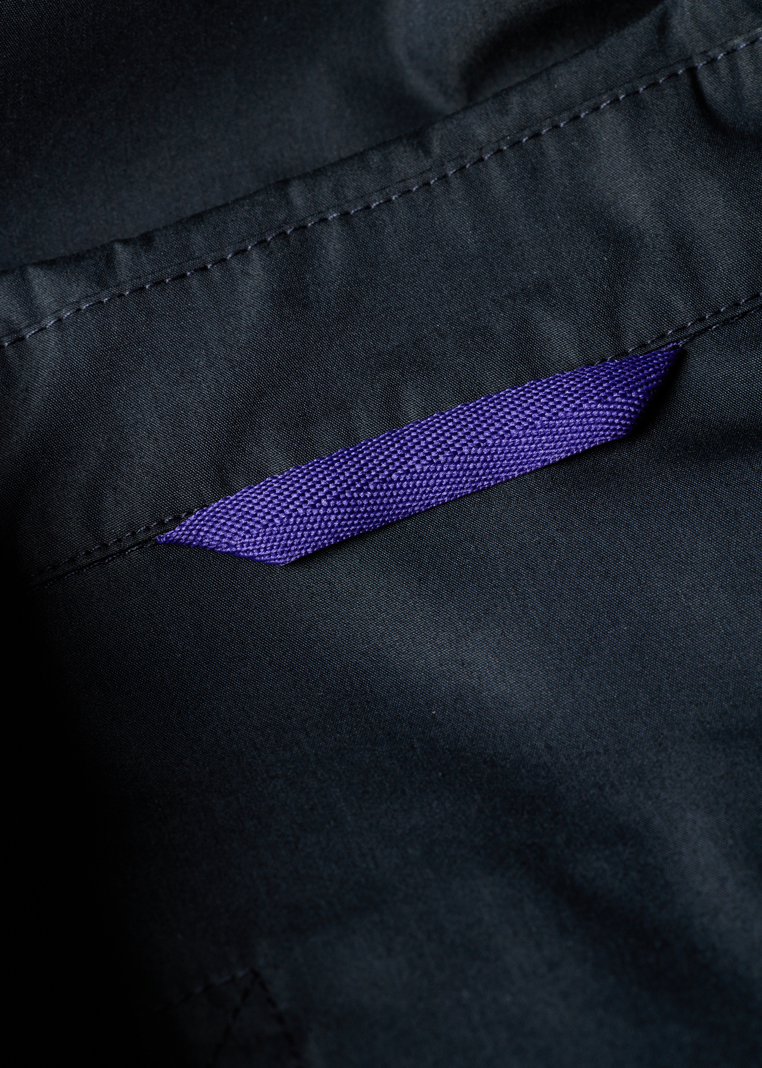 Navy Cotton-Blend Zip Jacket