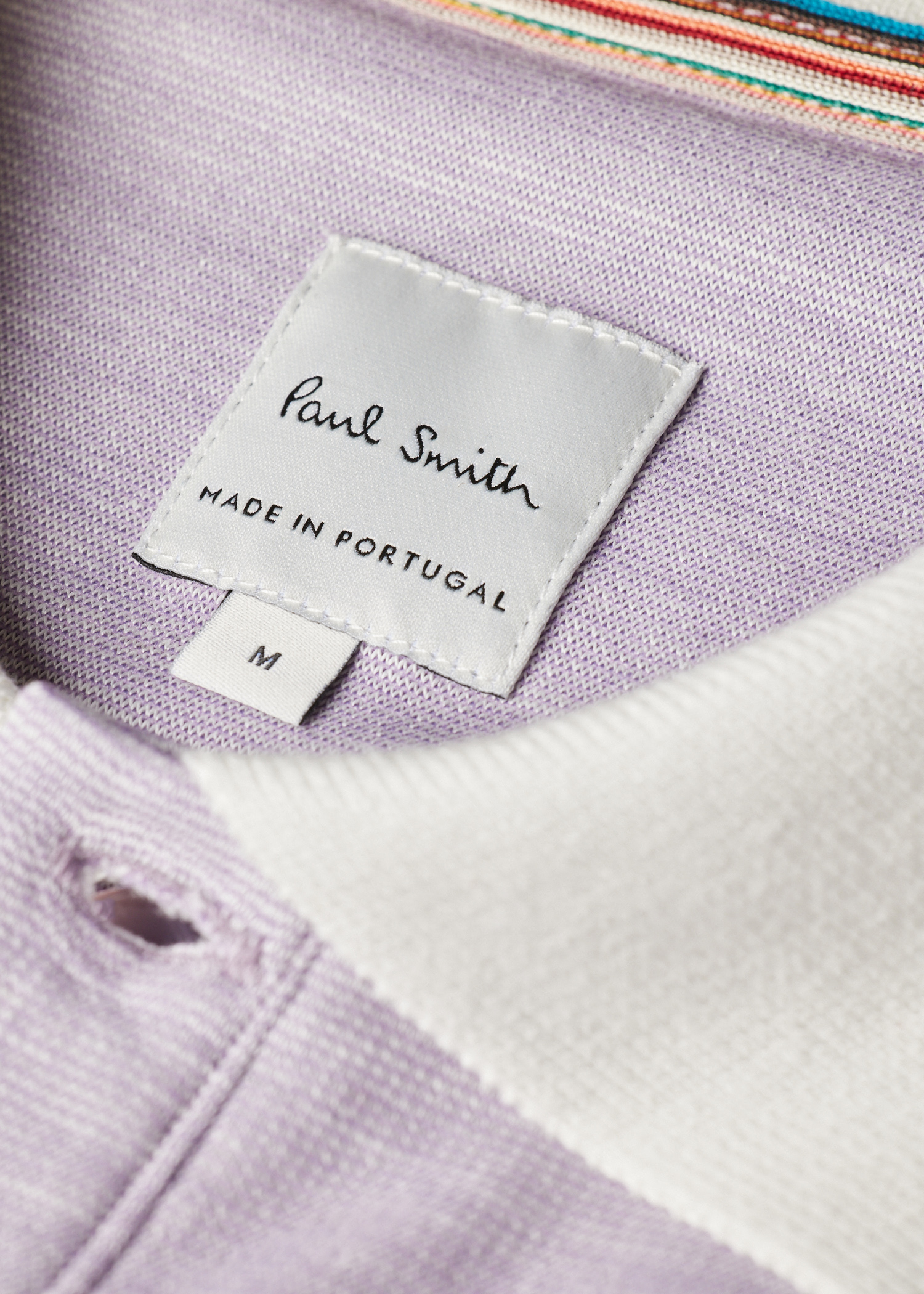 Lilac Lyocell-Blend Polo Shirt With Contrast Trim