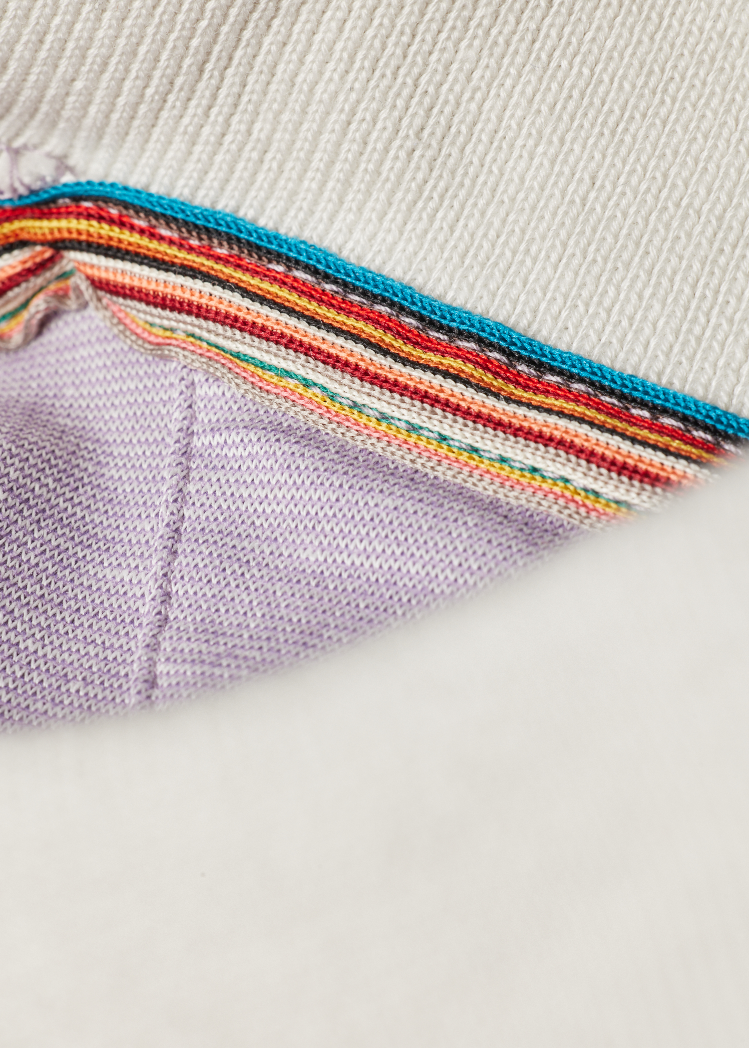 Lilac Lyocell-Blend Polo Shirt With Contrast Trim