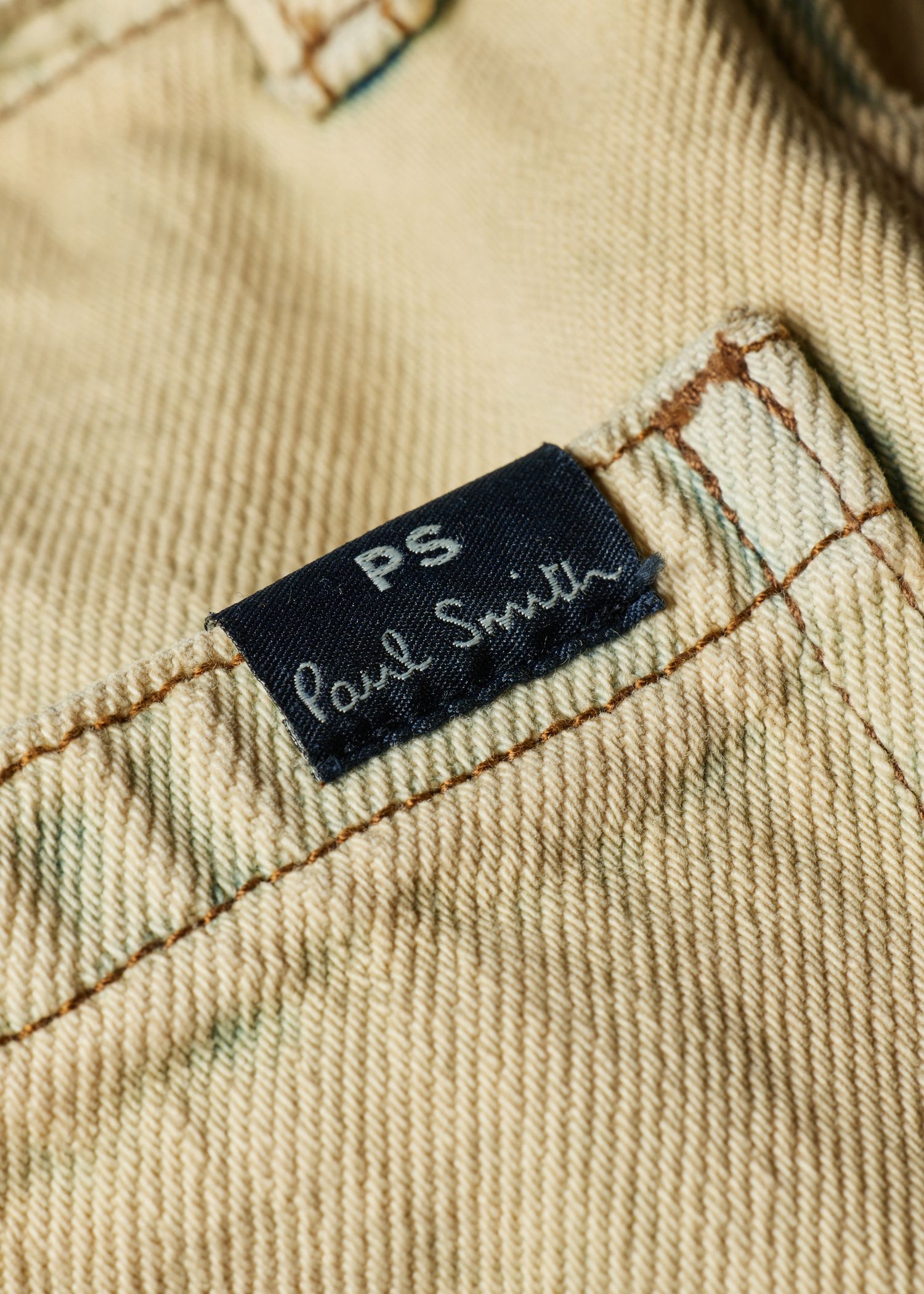 Bleach-Wash Denim Shorts