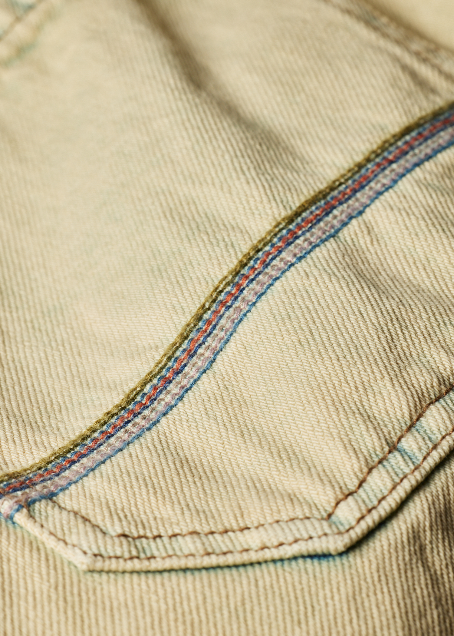 Bleach-Wash Denim Shorts