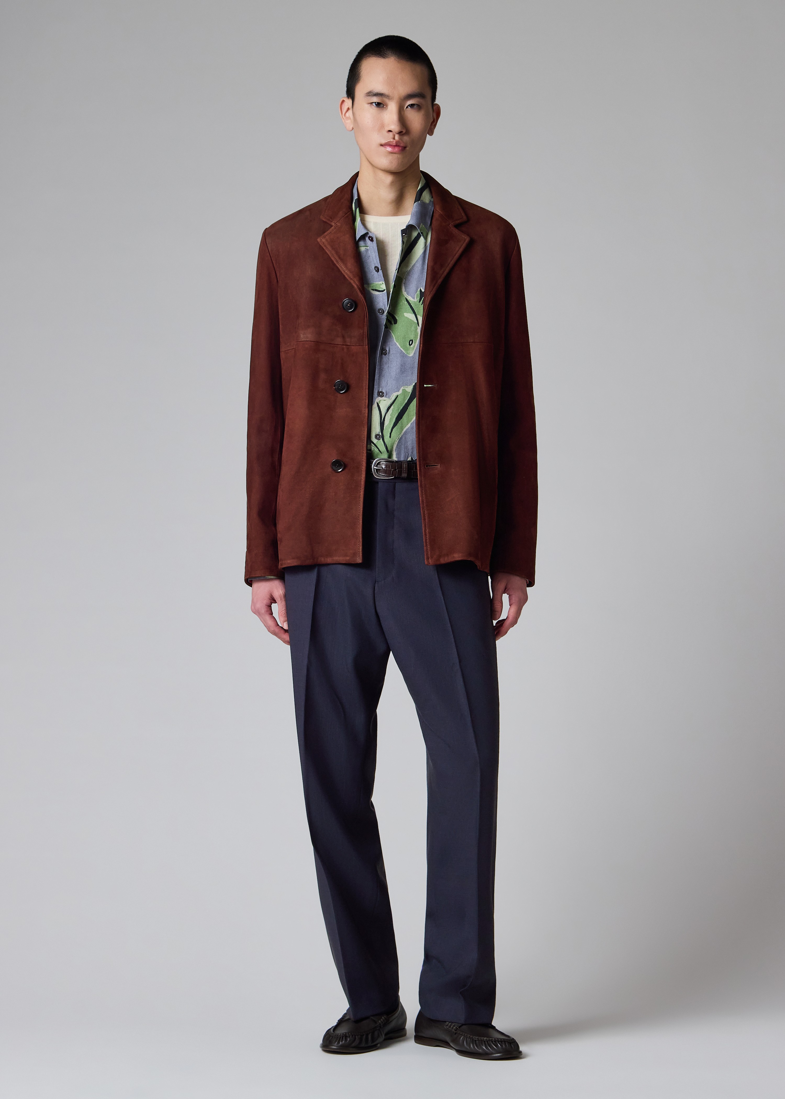 Brown Nubuck Leather Jacket