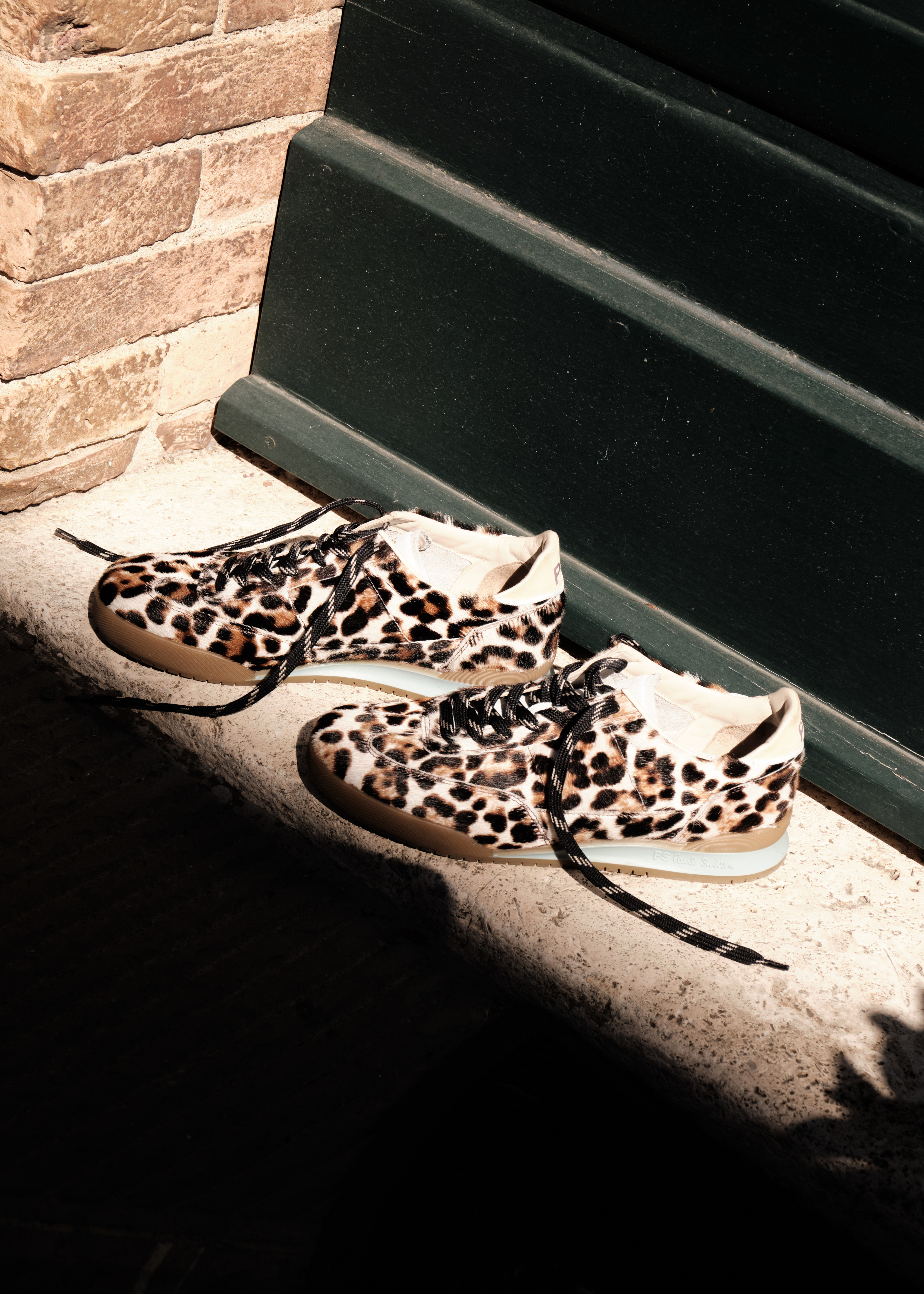 Women's Leopard Leather 'Dover' Trainers