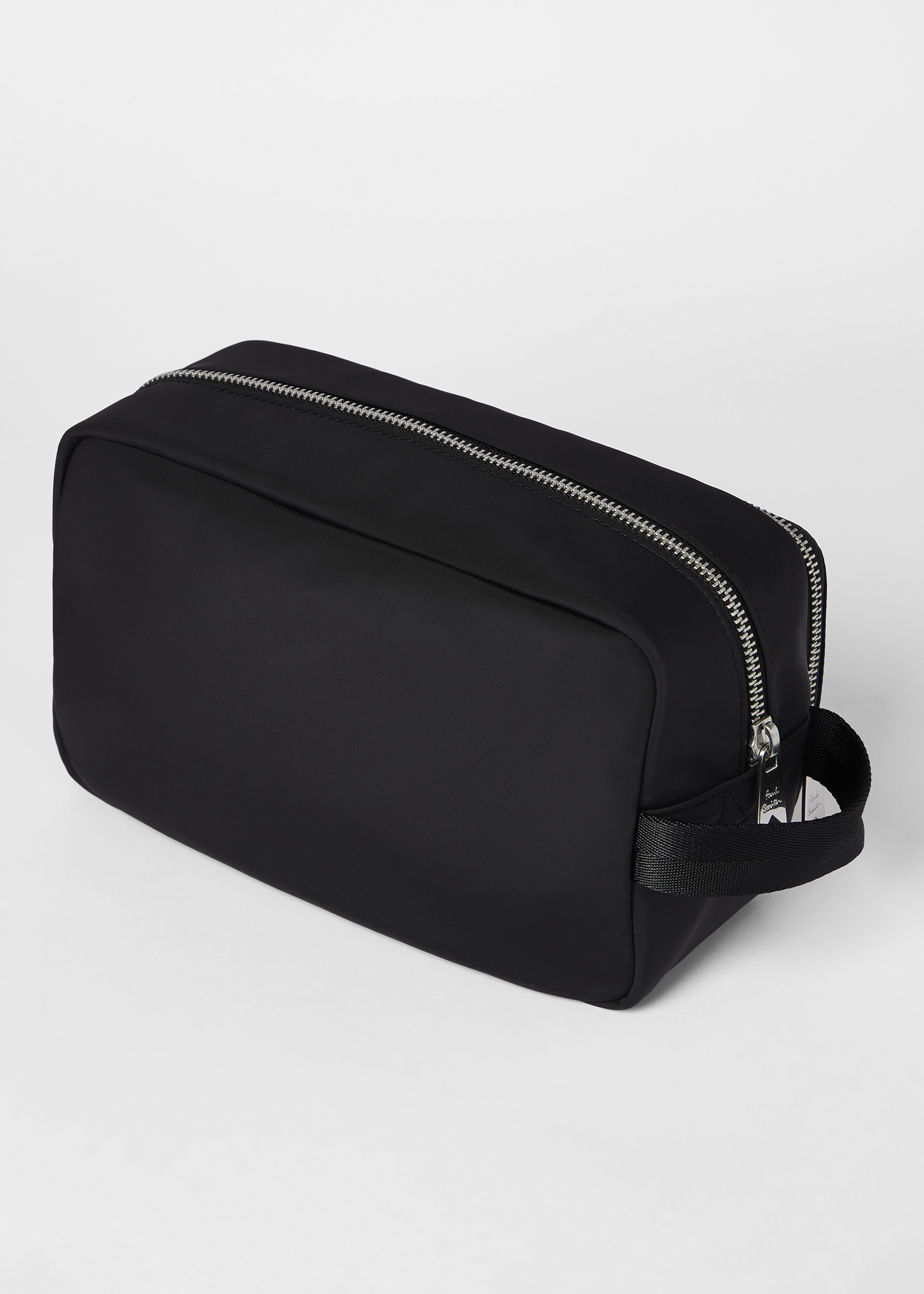 Recycled Polyester Black 'Zebra' Washbag