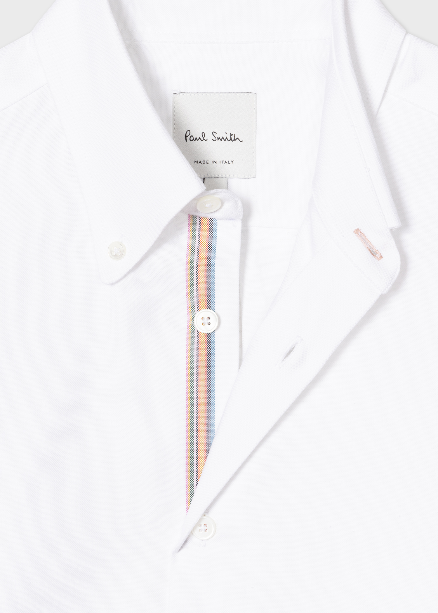 White Oxford Cotton Button-Down Shirt