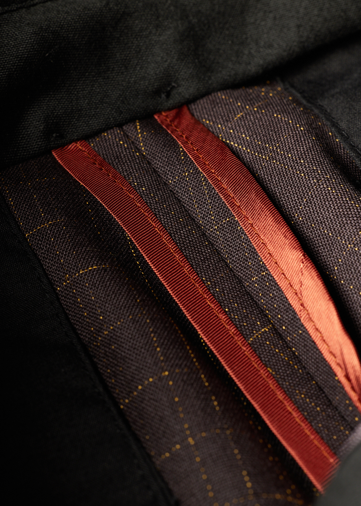 Relaxed-Fit Aubergine Wool Check Trousers
