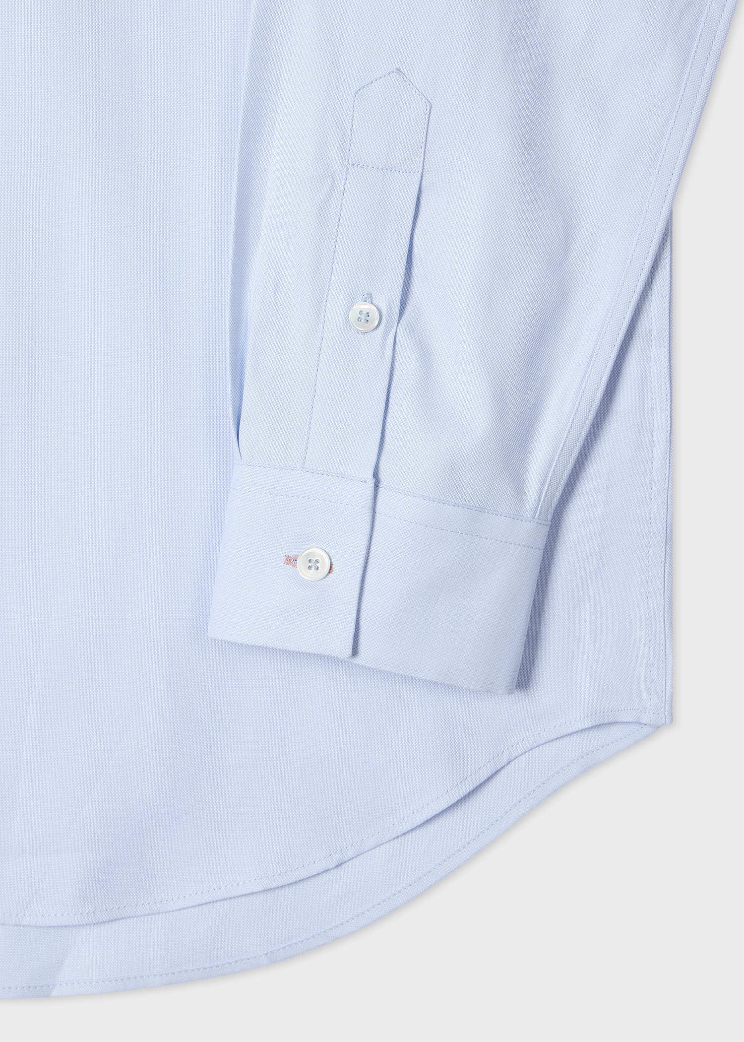 Pale Blue Oxford Cotton Button-Down Shirt