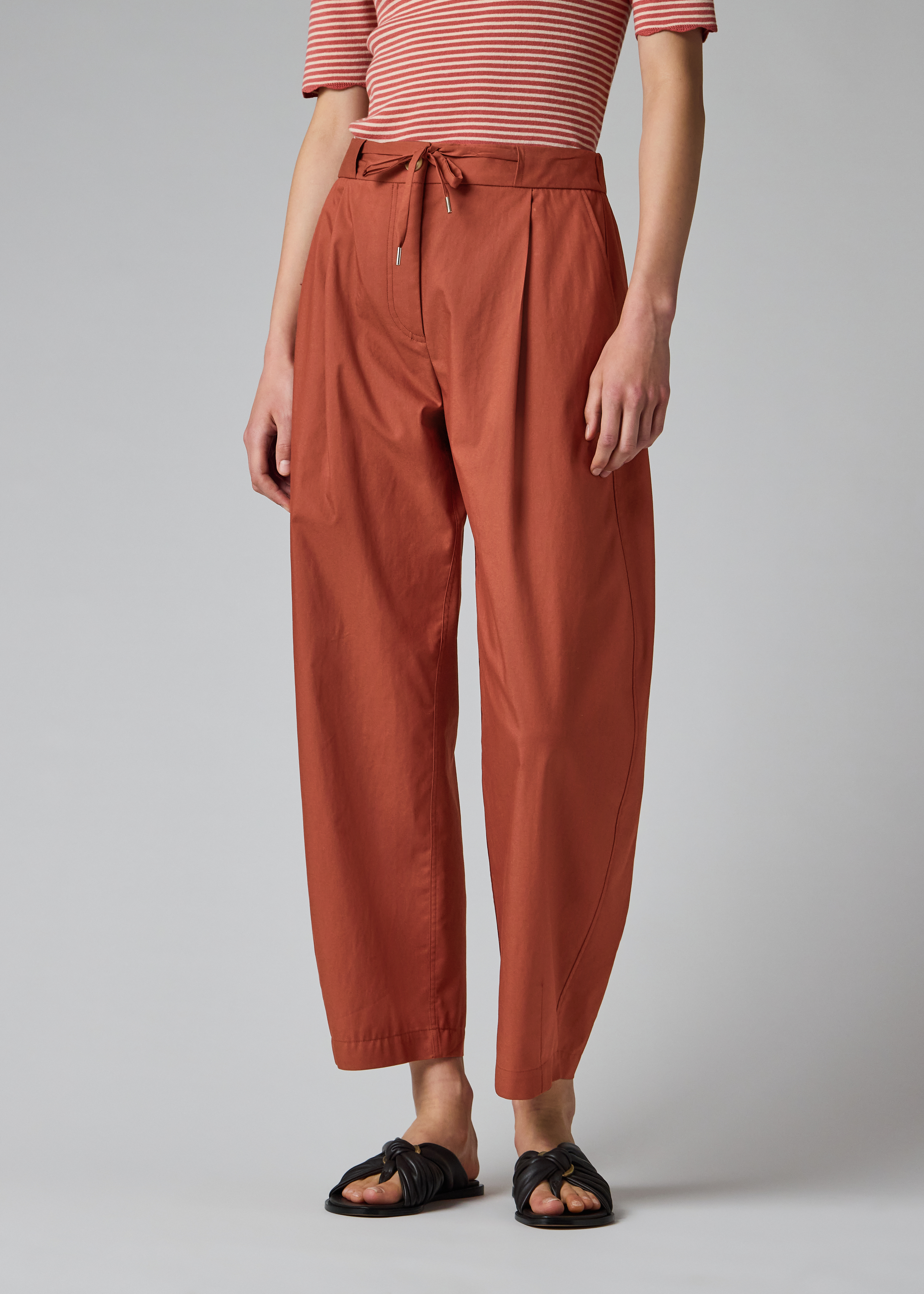 Women's Rust Red Balloon Trousers