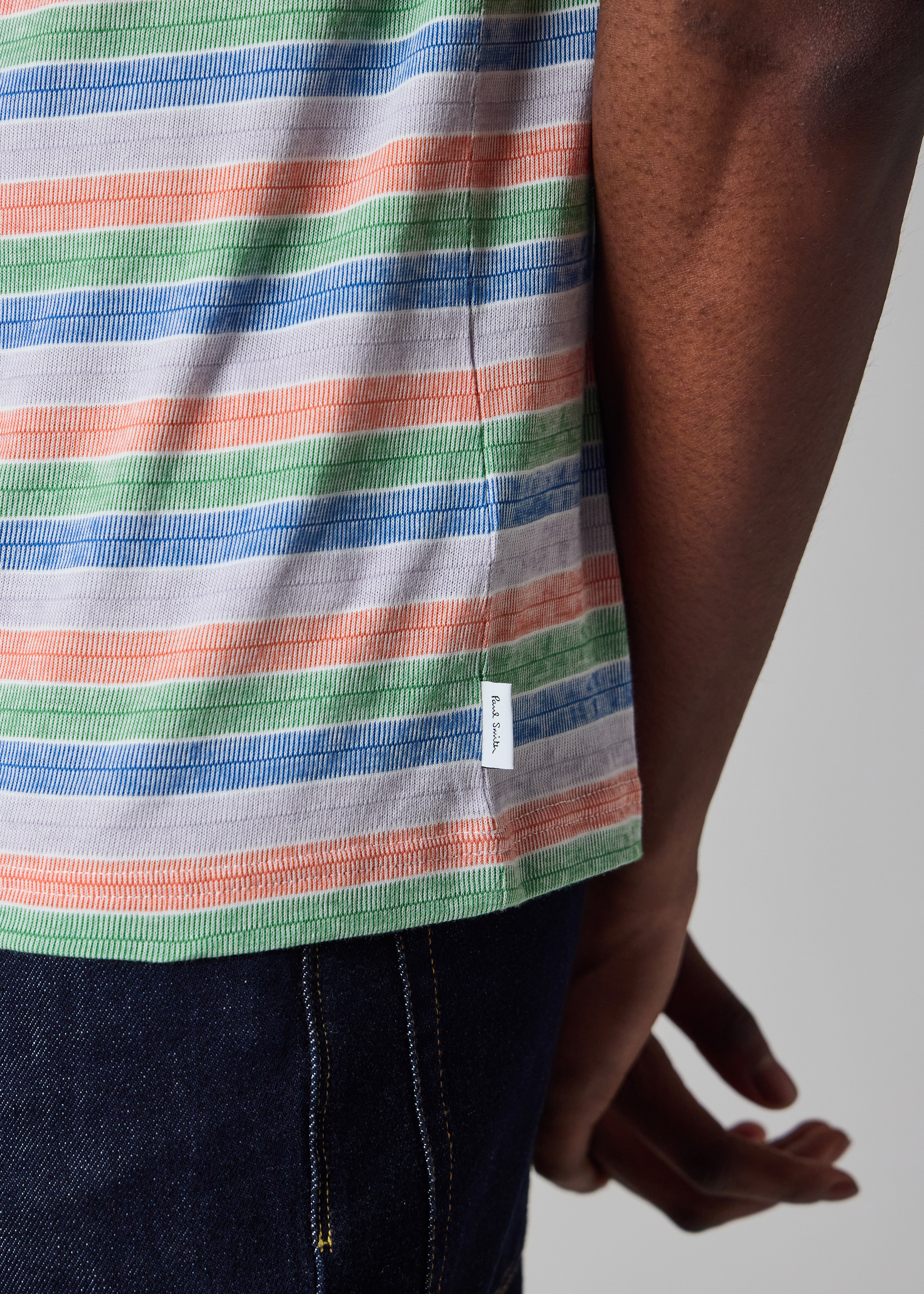 Multicolour Stripe Cotton Polo Shirt