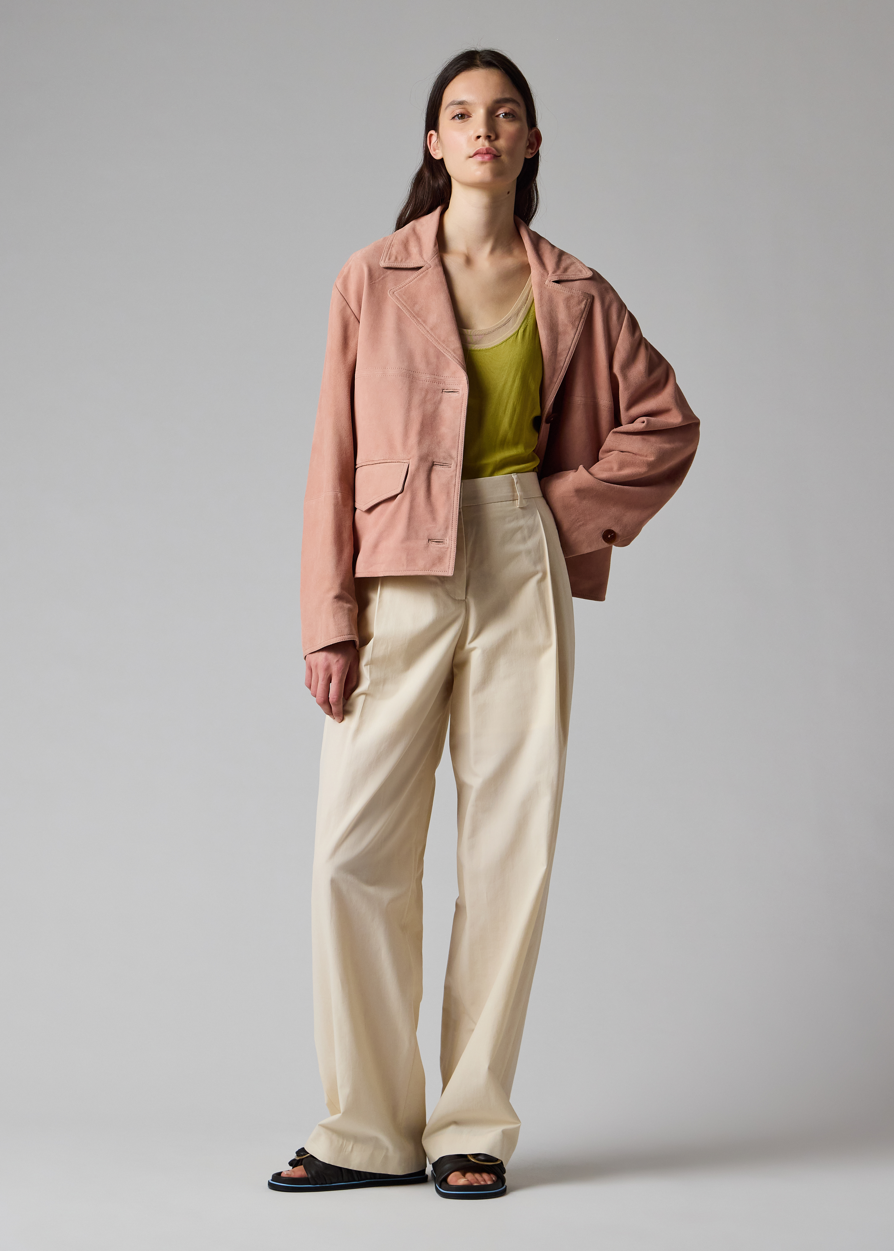 Women's Pink Suede Jacket