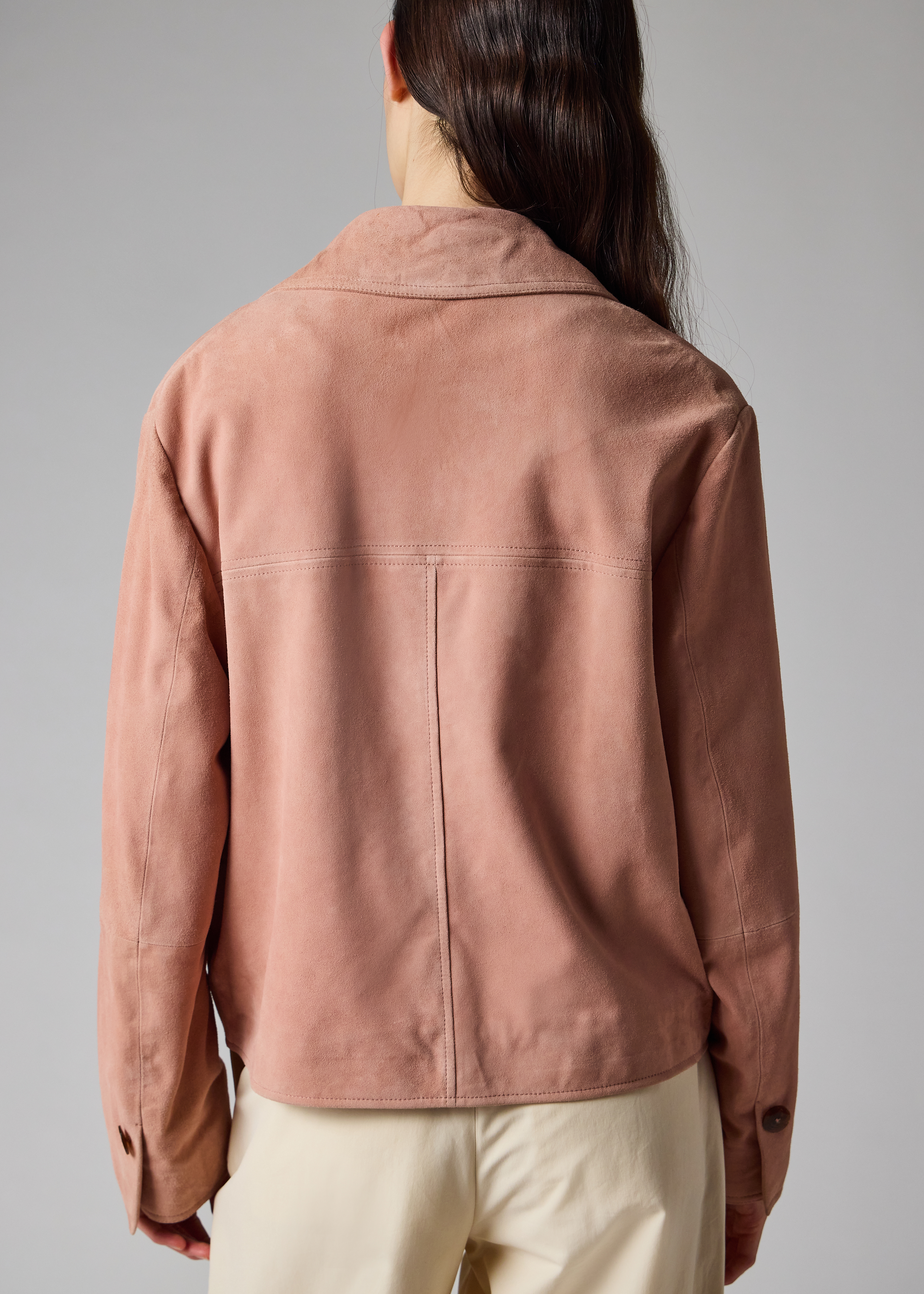 Women's Pink Suede Jacket