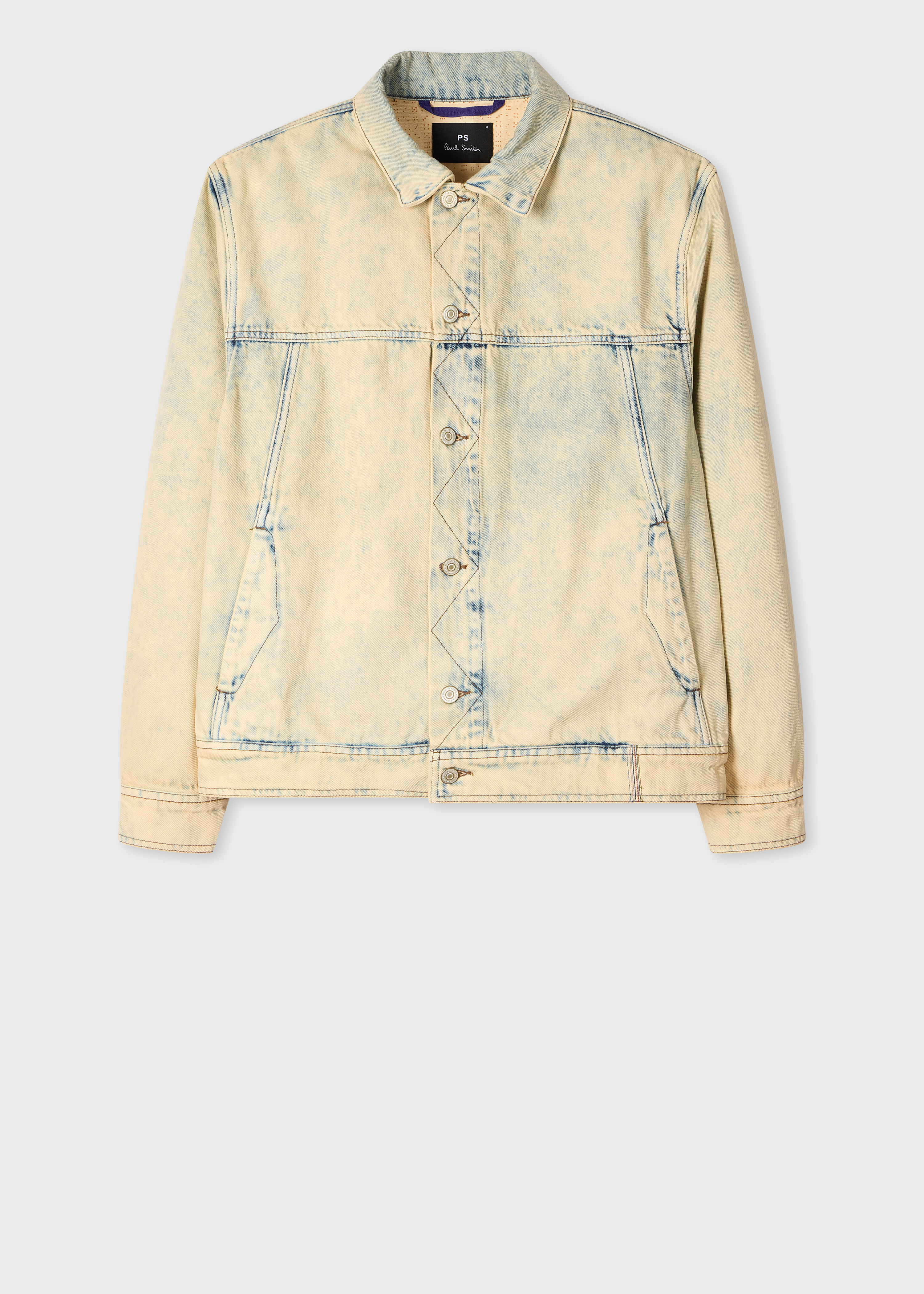 Bleach-Wash Denim Jacket
